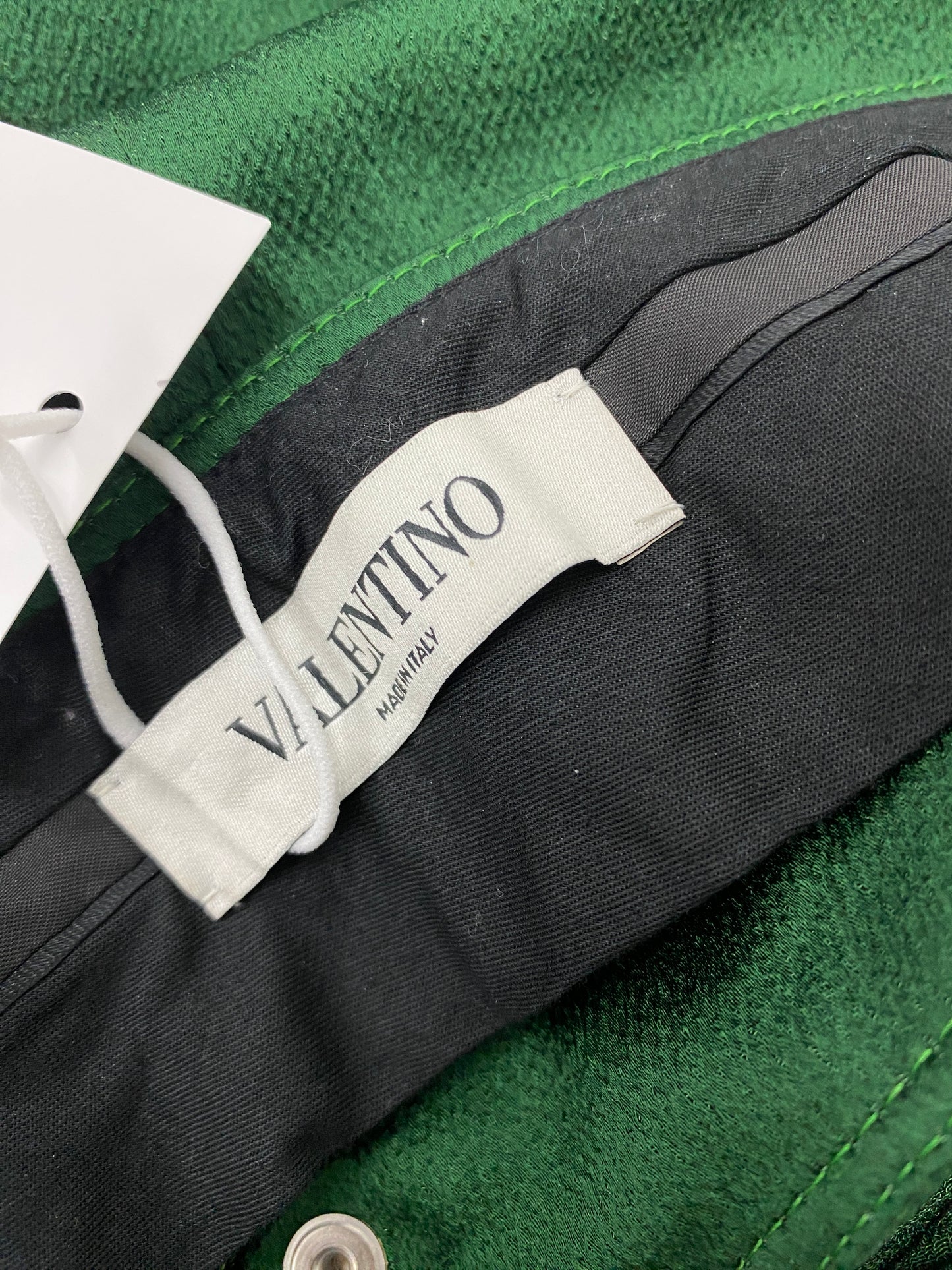 VALENTINO green trousers w/ suspended belt (L)