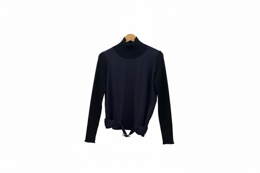 Yohji Yamamoto SS1999 black/navy turtleneck (S)