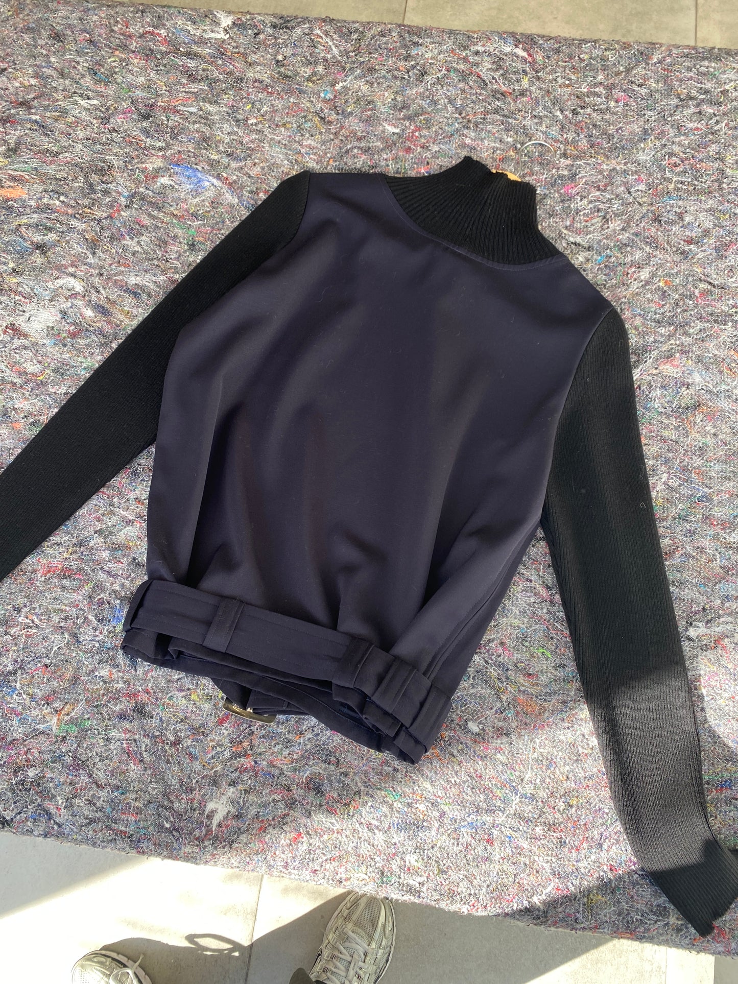 Yohji Yamamoto SS1999 black/navy turtleneck (S)
