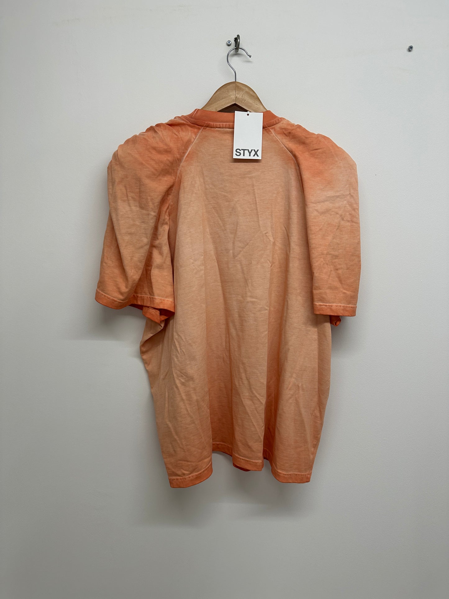 Y/PROJECT coral t-shirt pinch pleat shoulder (XL)
