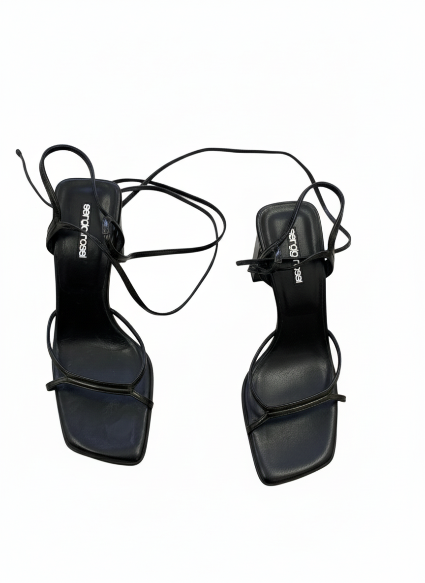 SERGIO ROSSI strappy heeled sandal (39)
