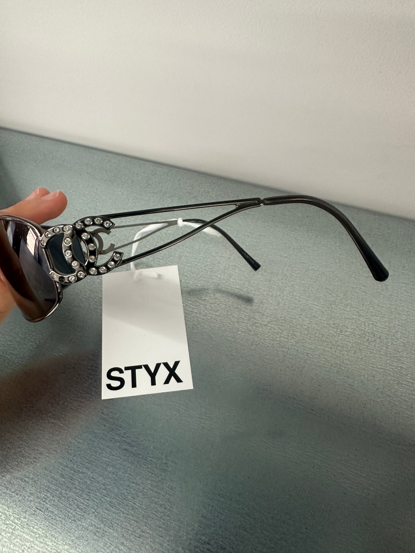 CHANEL sunglasses with logo