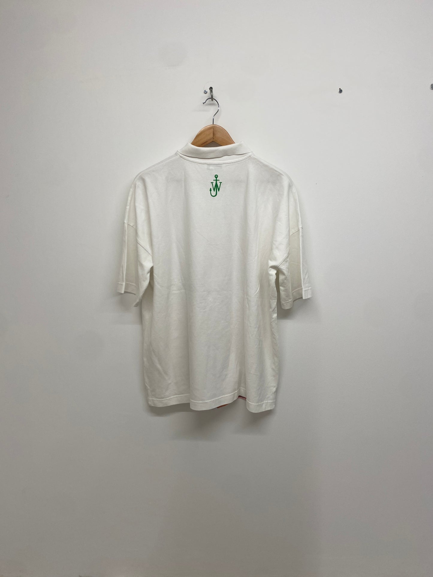 JW ANDERSON print polo with embroidery (M)