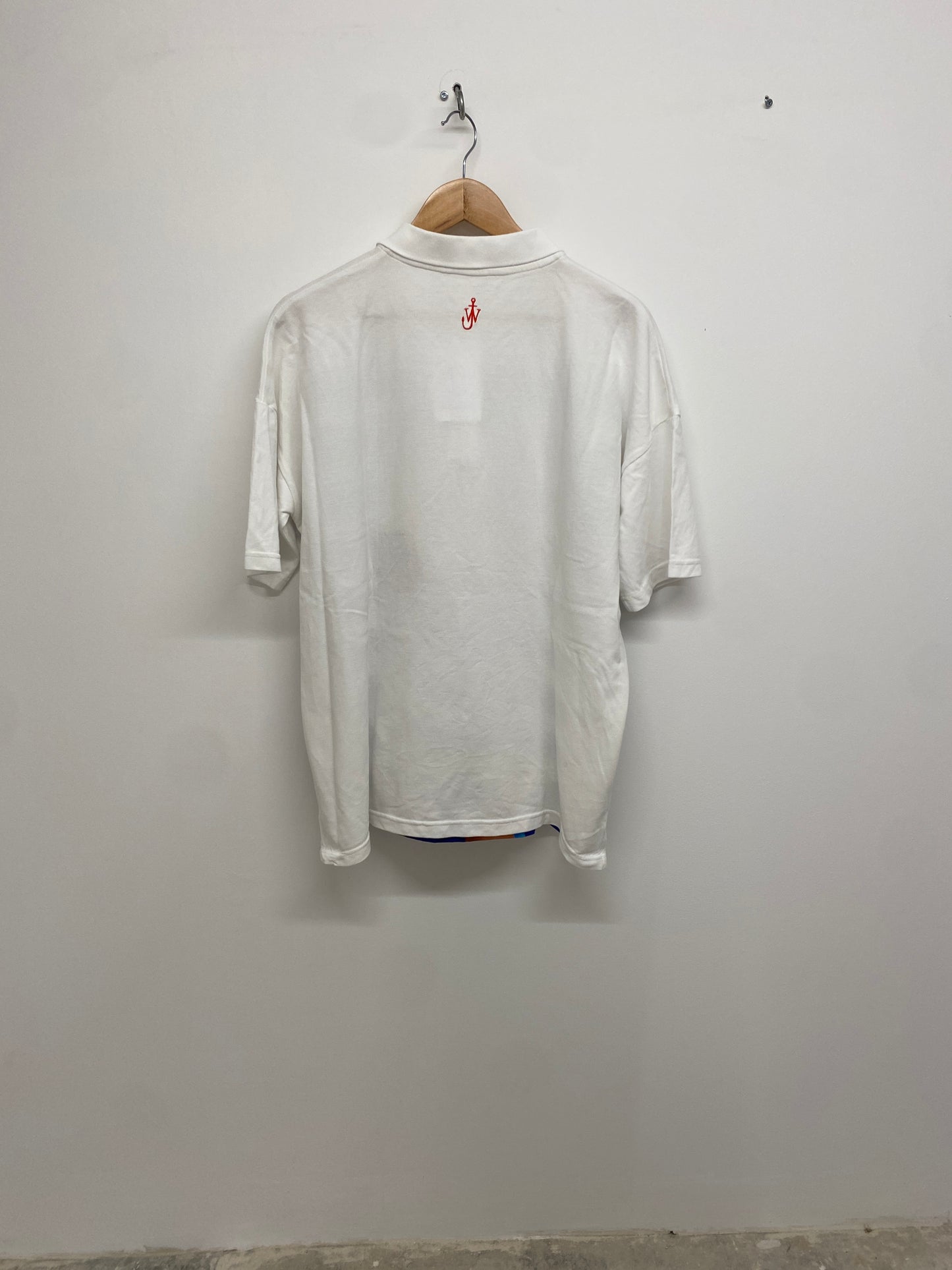JW ANDERSON print polo with embroidery (M)