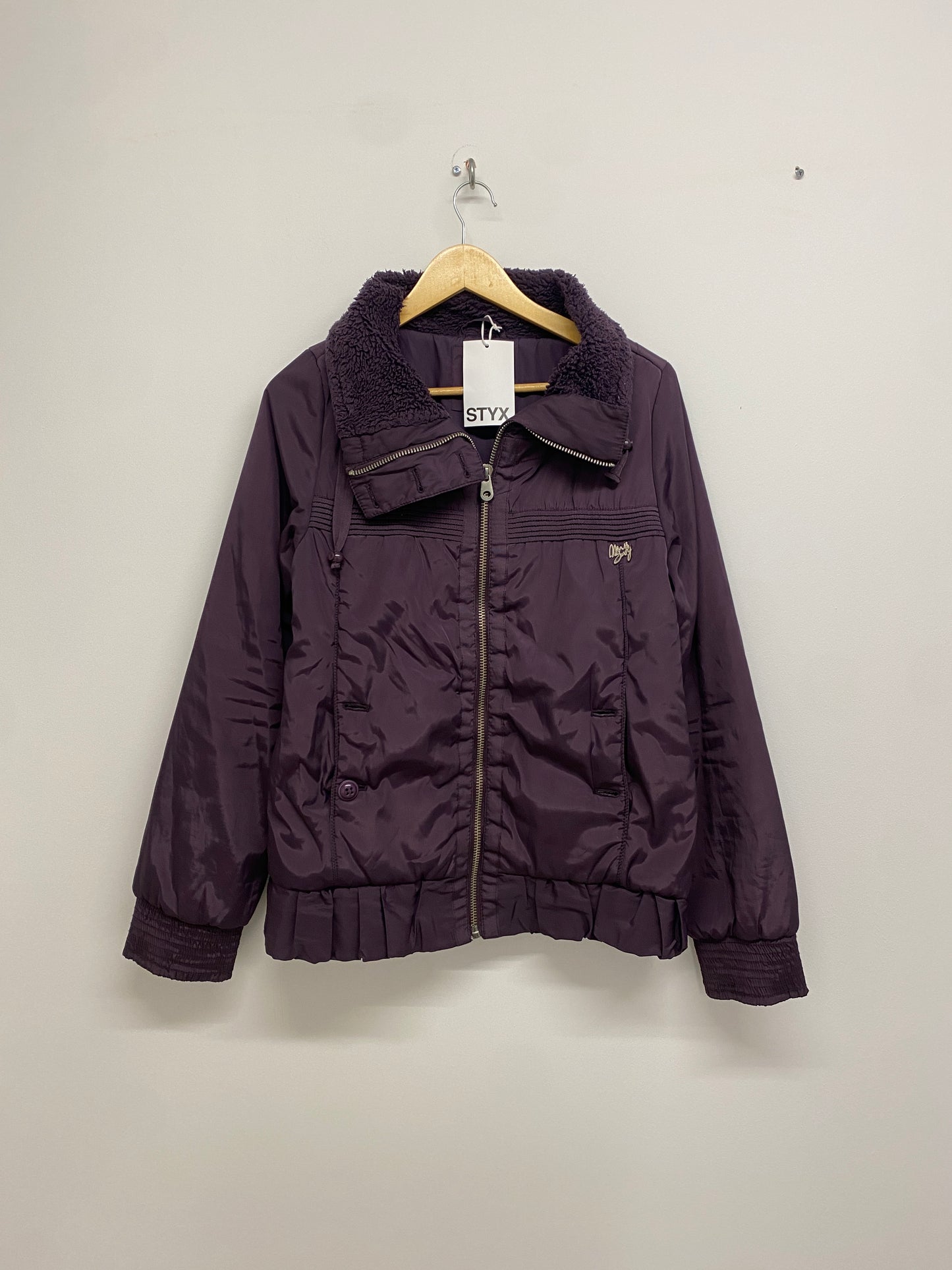 MISS SIXTY purple puffer jacket (XS)