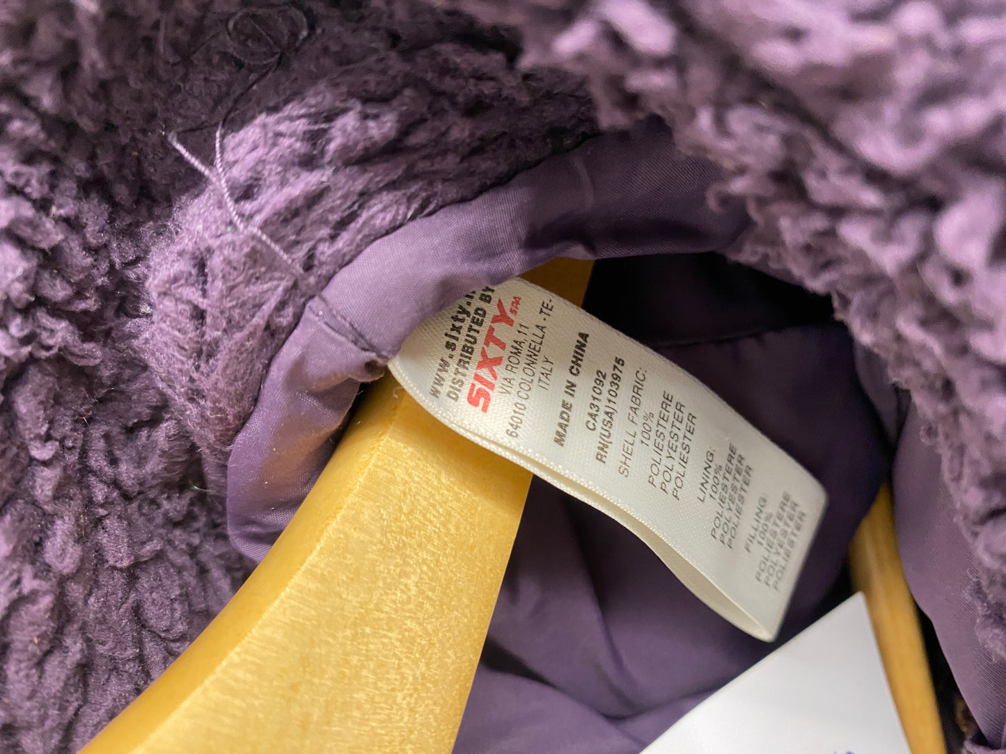 MISS SIXTY purple puffer jacket (XS)