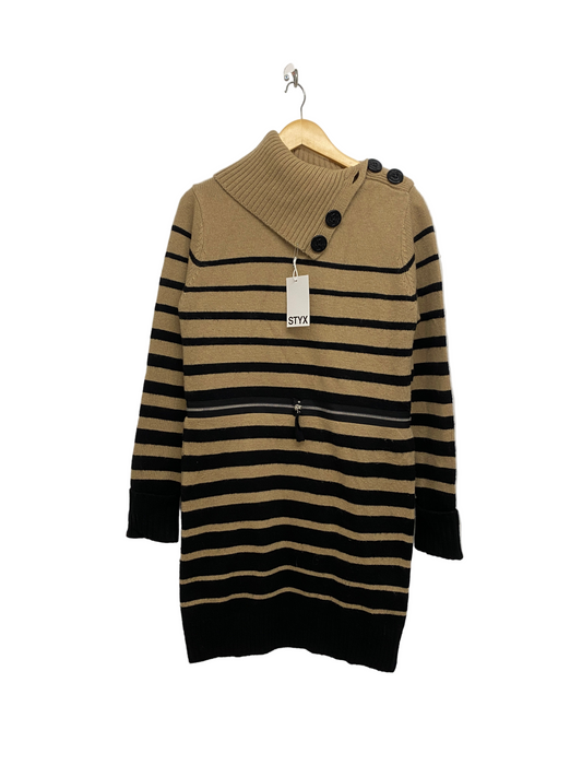 JEAN PAUL GAULTIER stripe dress w/zipper (M)