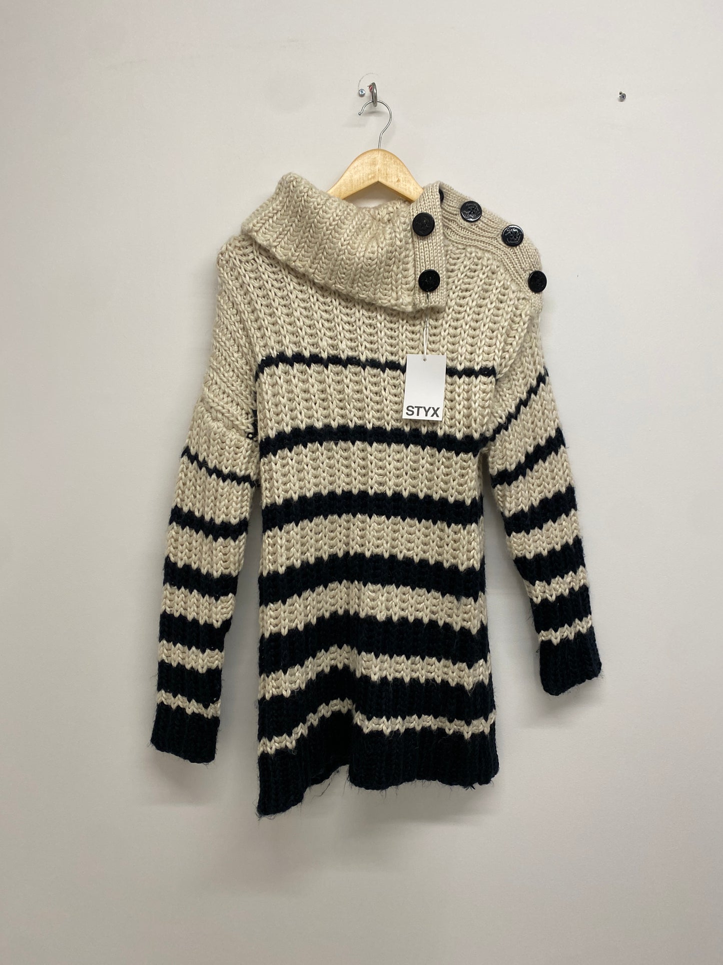 JEAN PAUL GAULTIER knit striped dress (S)