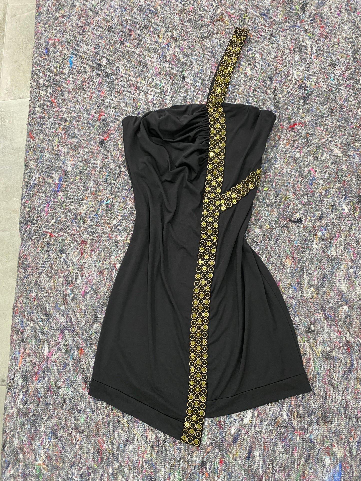 ROBERTO CAVALLI dress w/one strap (L)