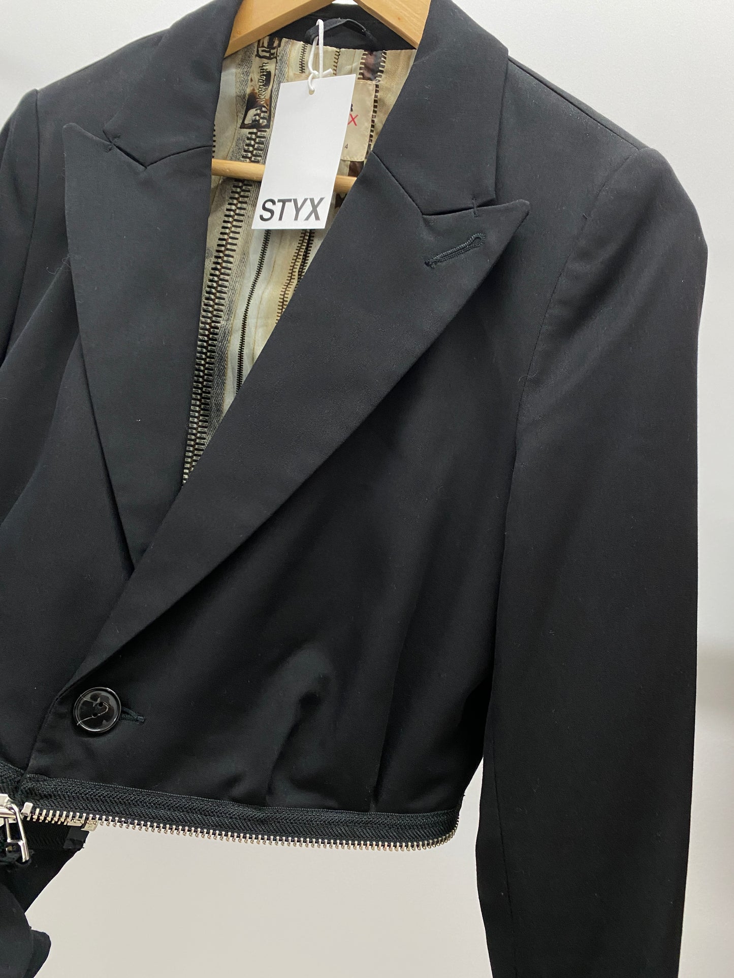 JEAN PAUL GAULTIER half zipper blazer (S)