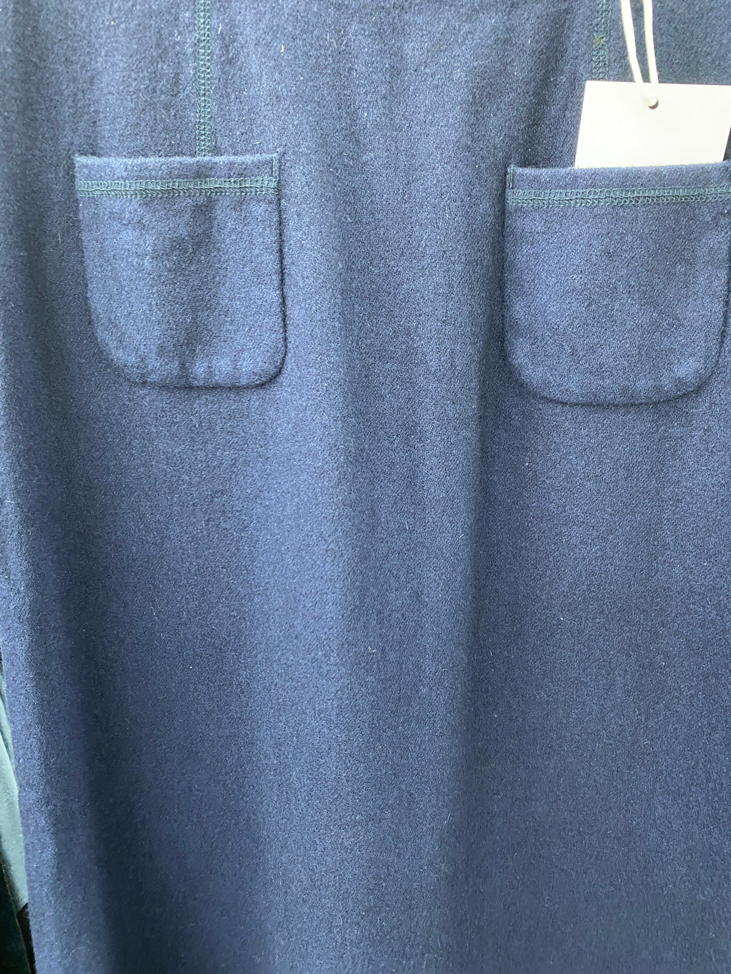YOHJI YAMAMOTO long navy wool skirt (S)
