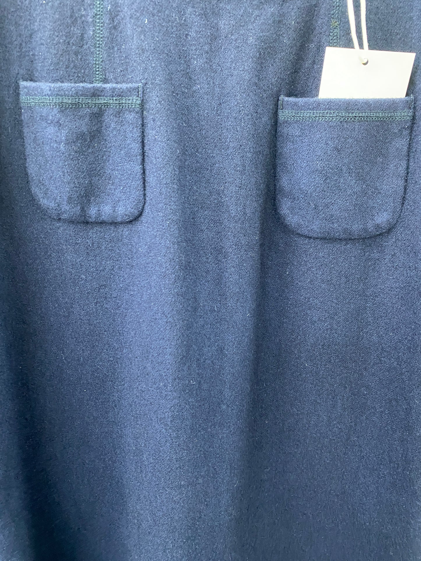 YOHJI YAMAMOTO long navy wool skirt (S)