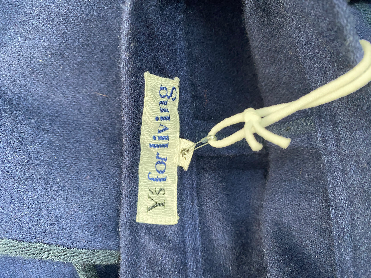 YOHJI YAMAMOTO long navy wool skirt (S)