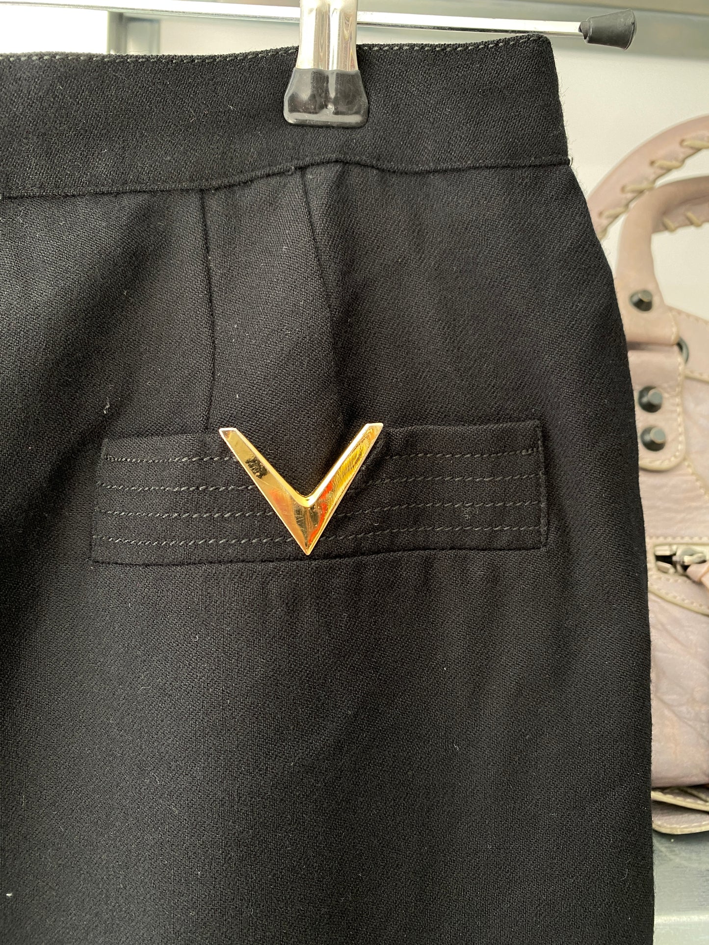 VALENTINO black pencil skirt (XL)