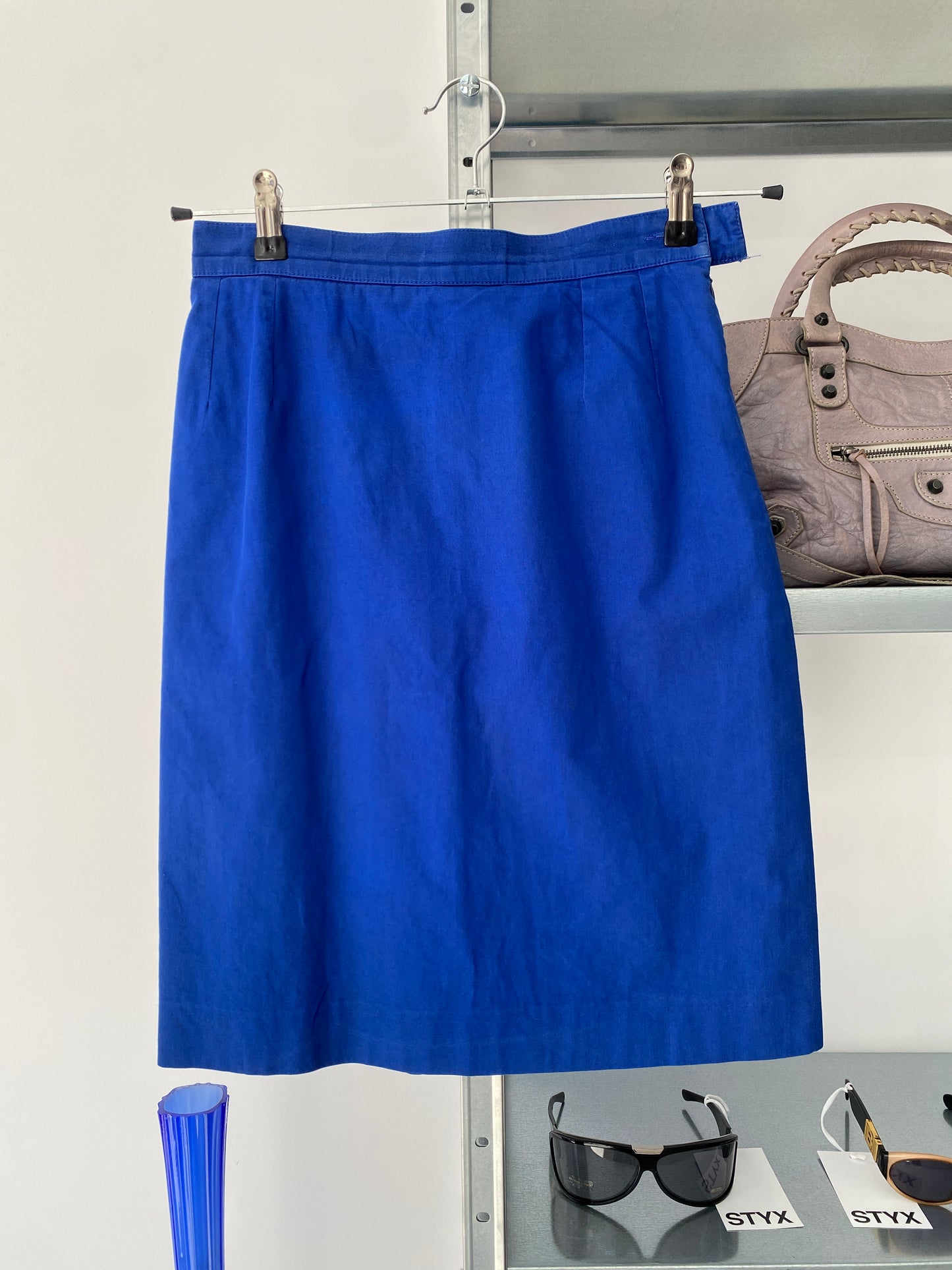 YVES SAINT LAURENT cobalt blue skirt (S)