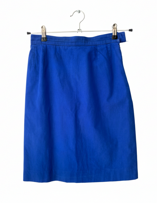 YVES SAINT LAURENT cobalt blue skirt (S)