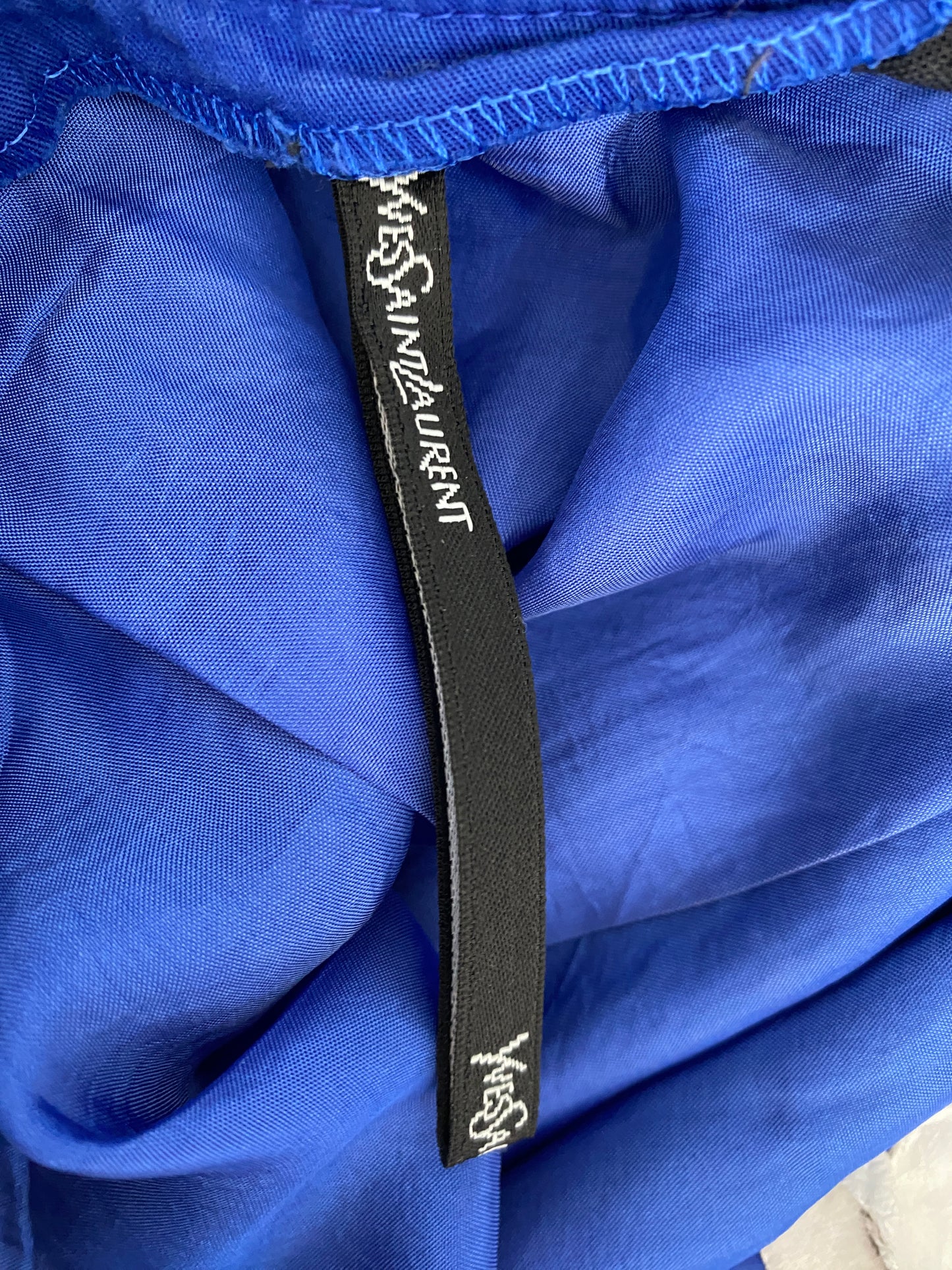 YVES SAINT LAURENT cobalt blue skirt (S)