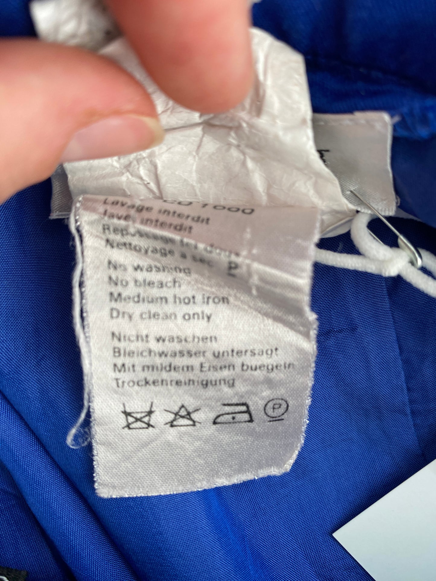YVES SAINT LAURENT cobalt blue skirt (S)