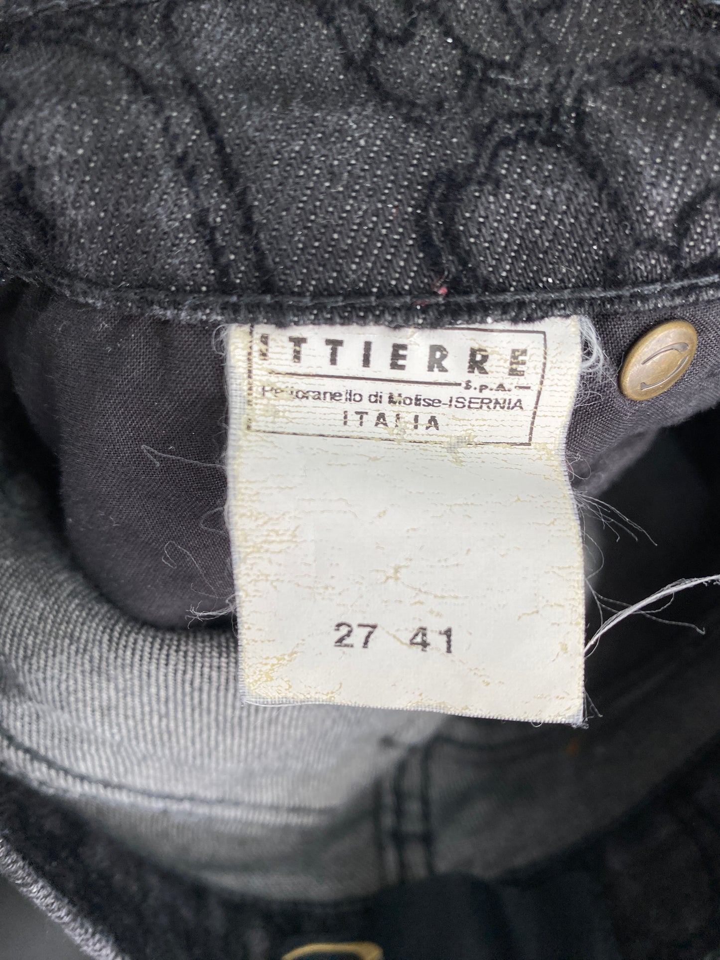 ROBERTO CAVALLI black flower motif jeans (XS)