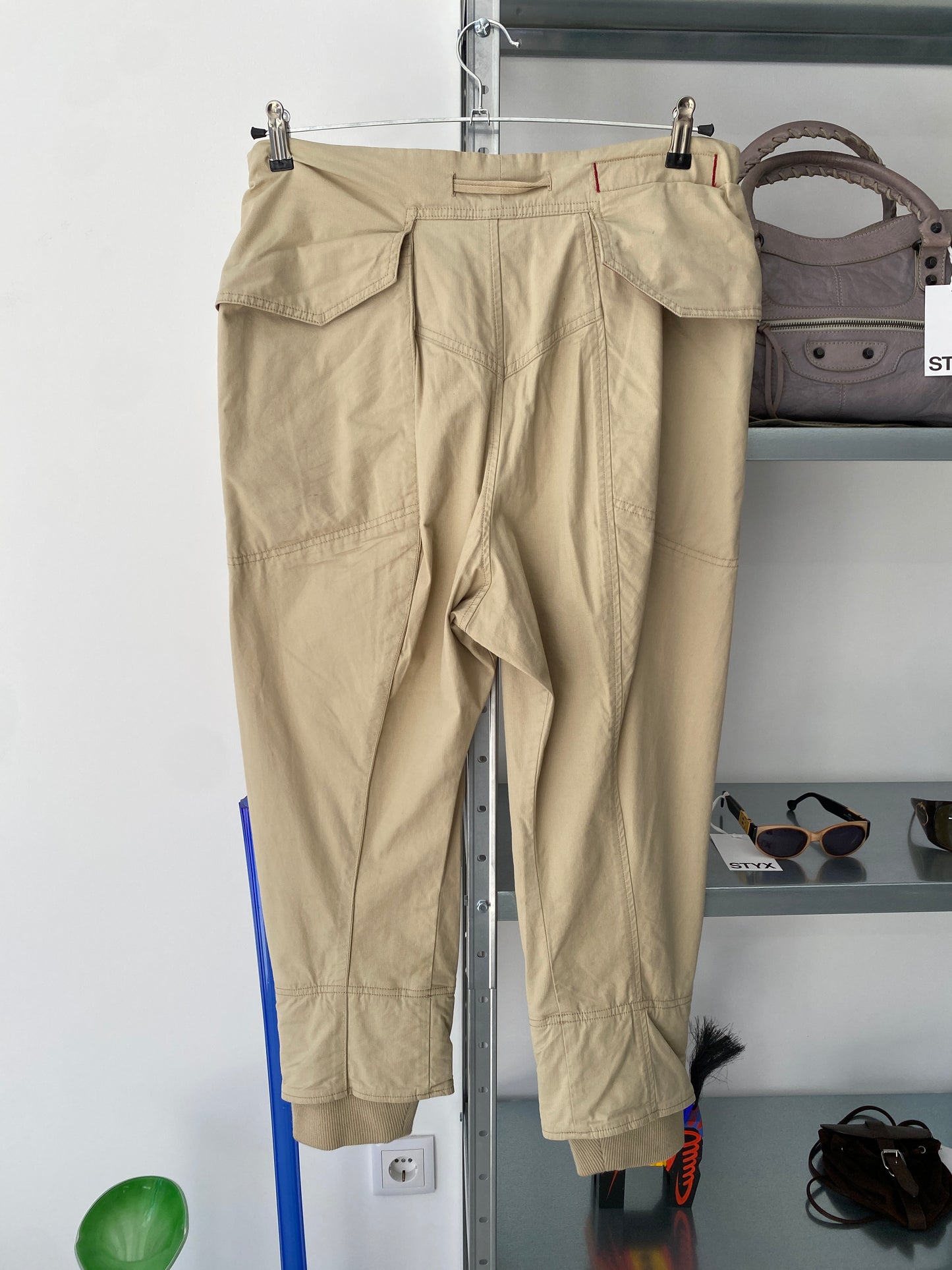 MARITHÉ FRANÇOIS GIRBAUD cargo beige trousers (XL)