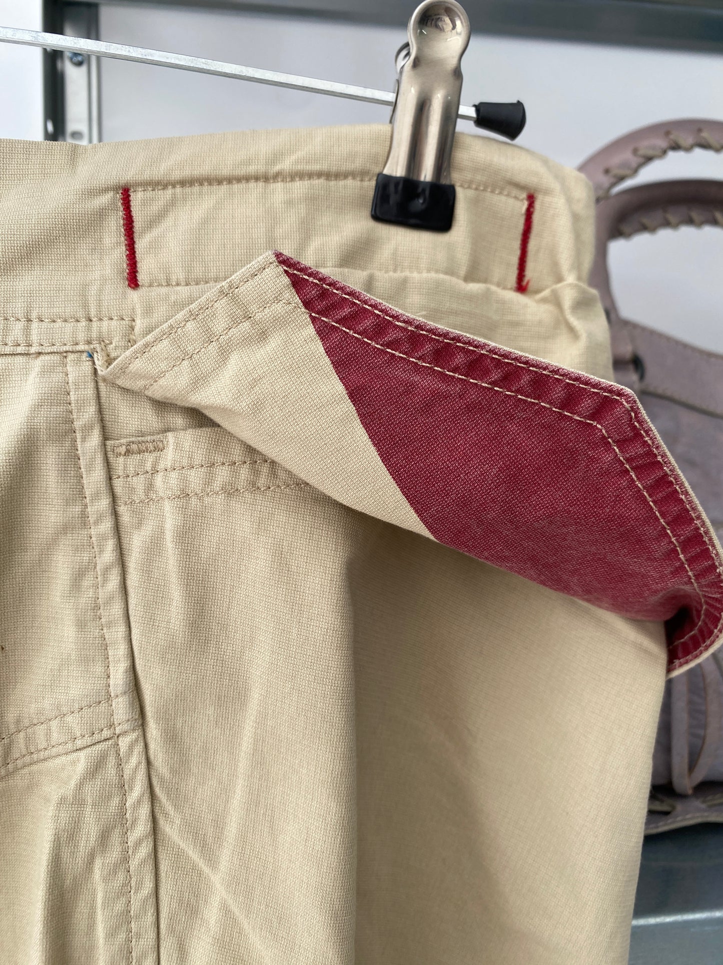 MARITHÉ FRANÇOIS GIRBAUD cargo beige trousers (XL)