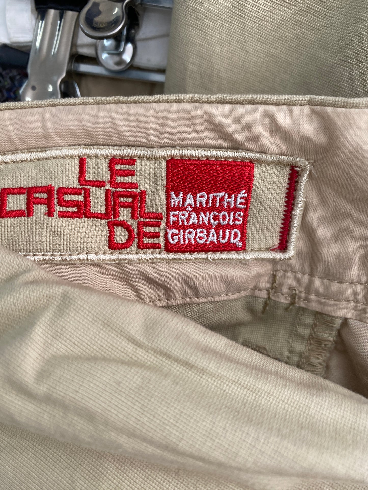 MARITHÉ FRANÇOIS GIRBAUD cargo beige trousers (XL)