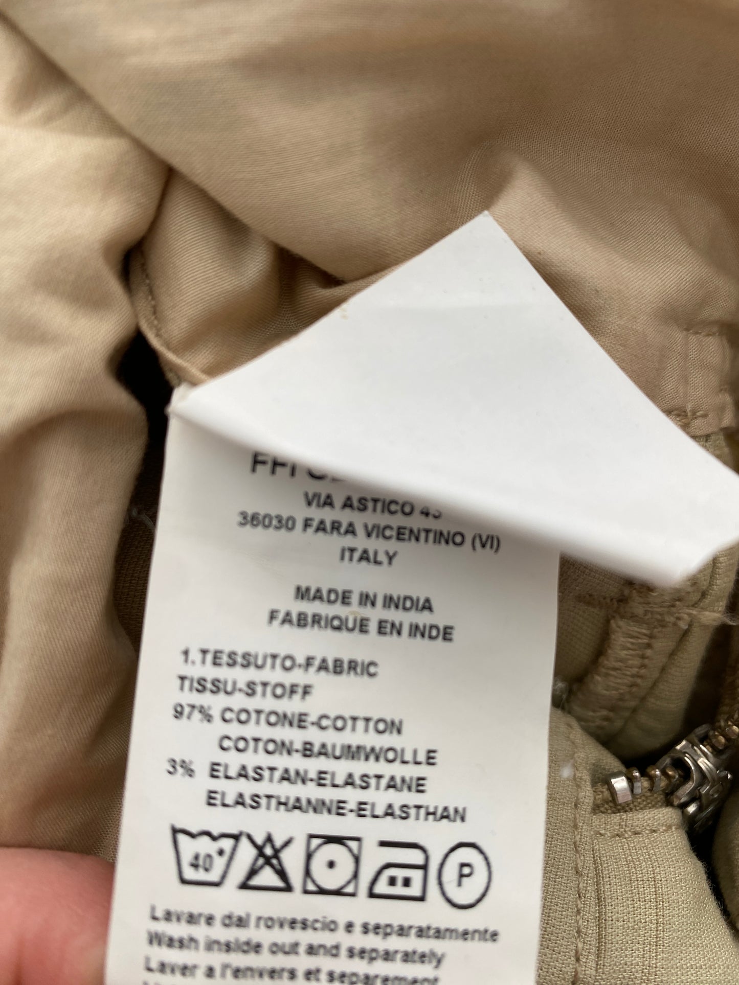 MARITHÉ FRANÇOIS GIRBAUD cargo beige trousers (XL)