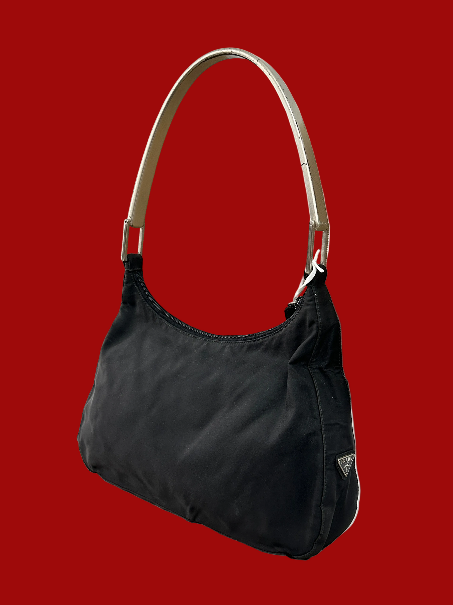 PRADA bag w/metal handle