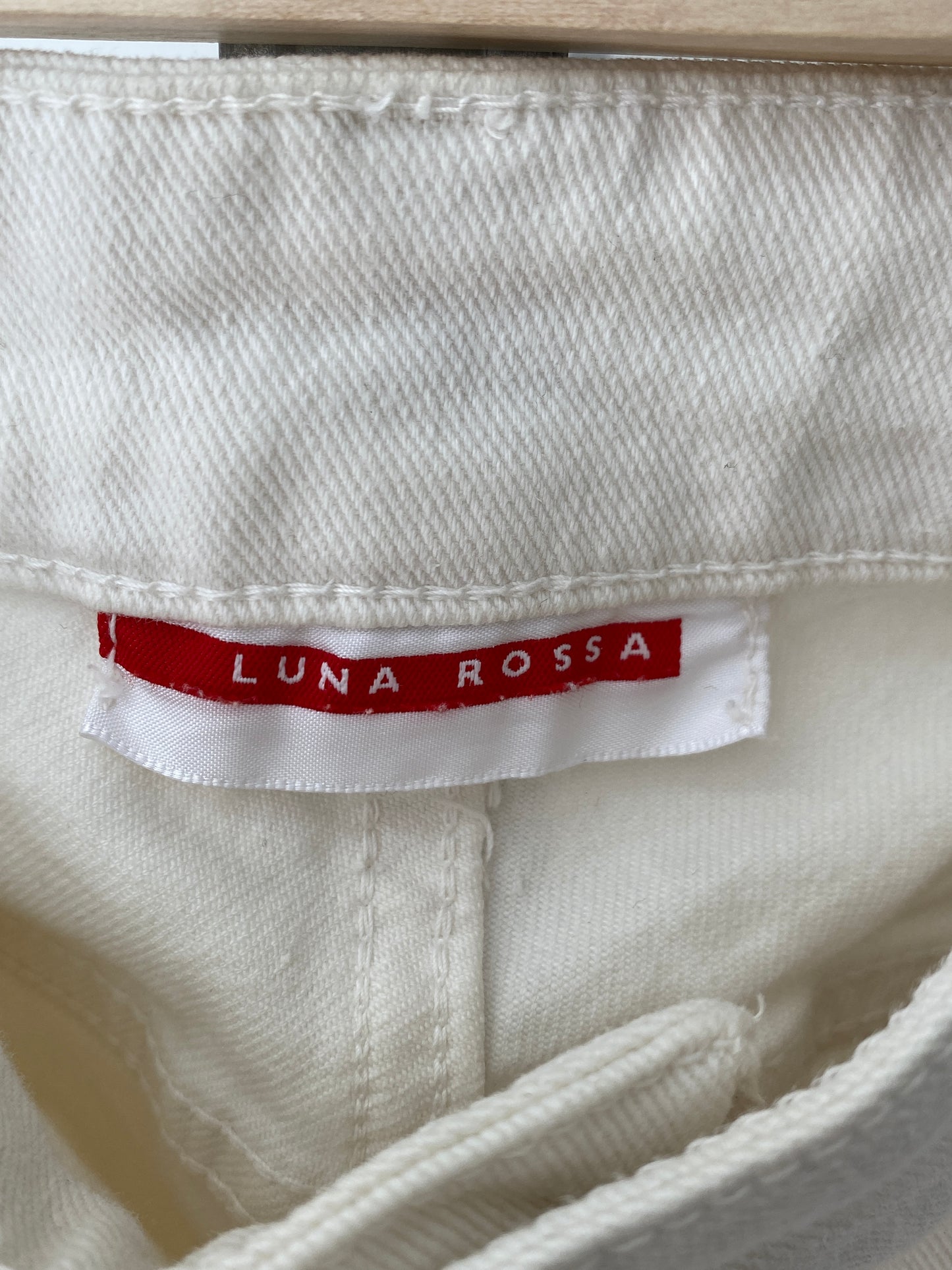 PRADA luna rossa white jeans (L)