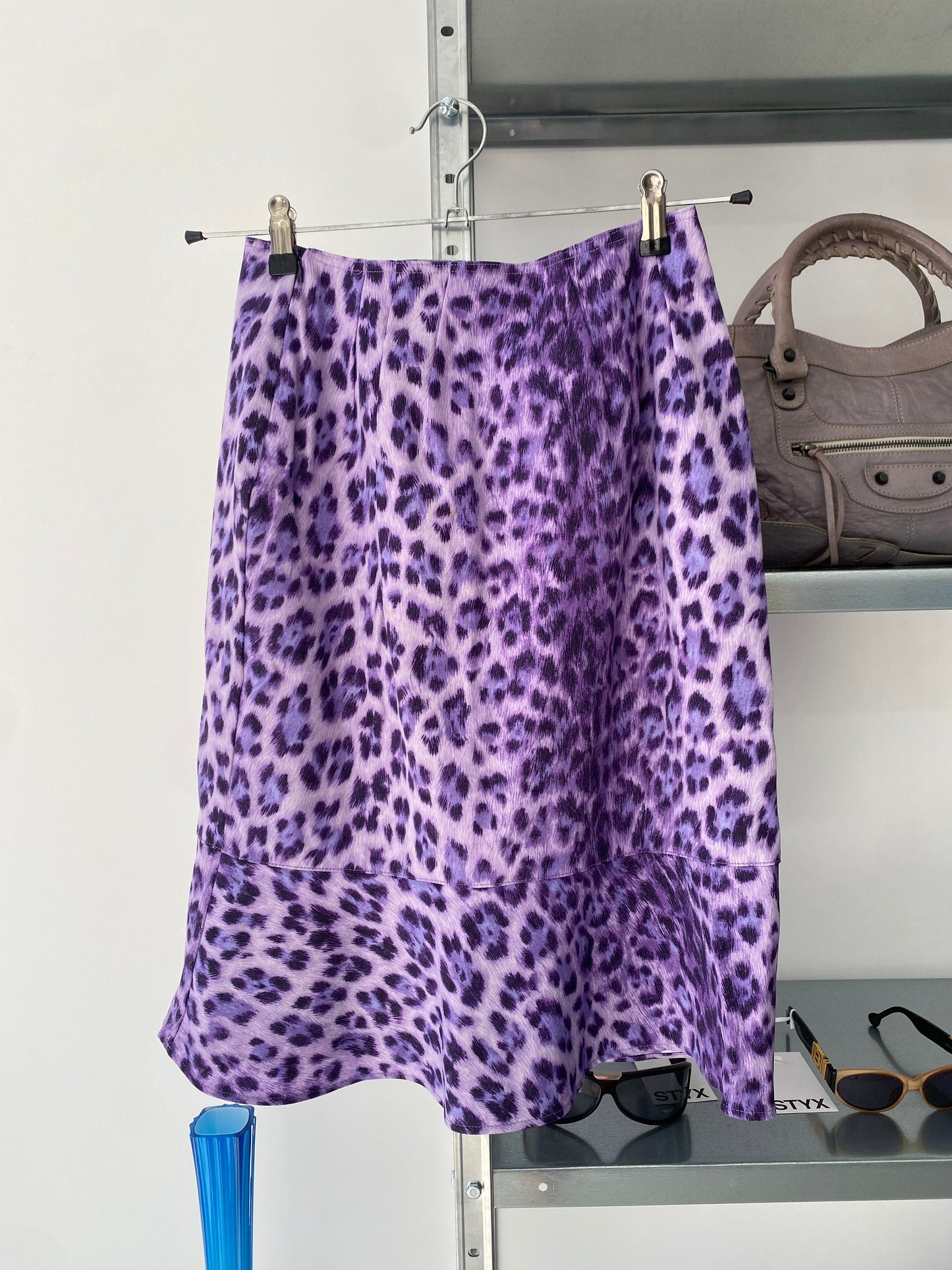 MOSCHINO leopard print skirt (L)