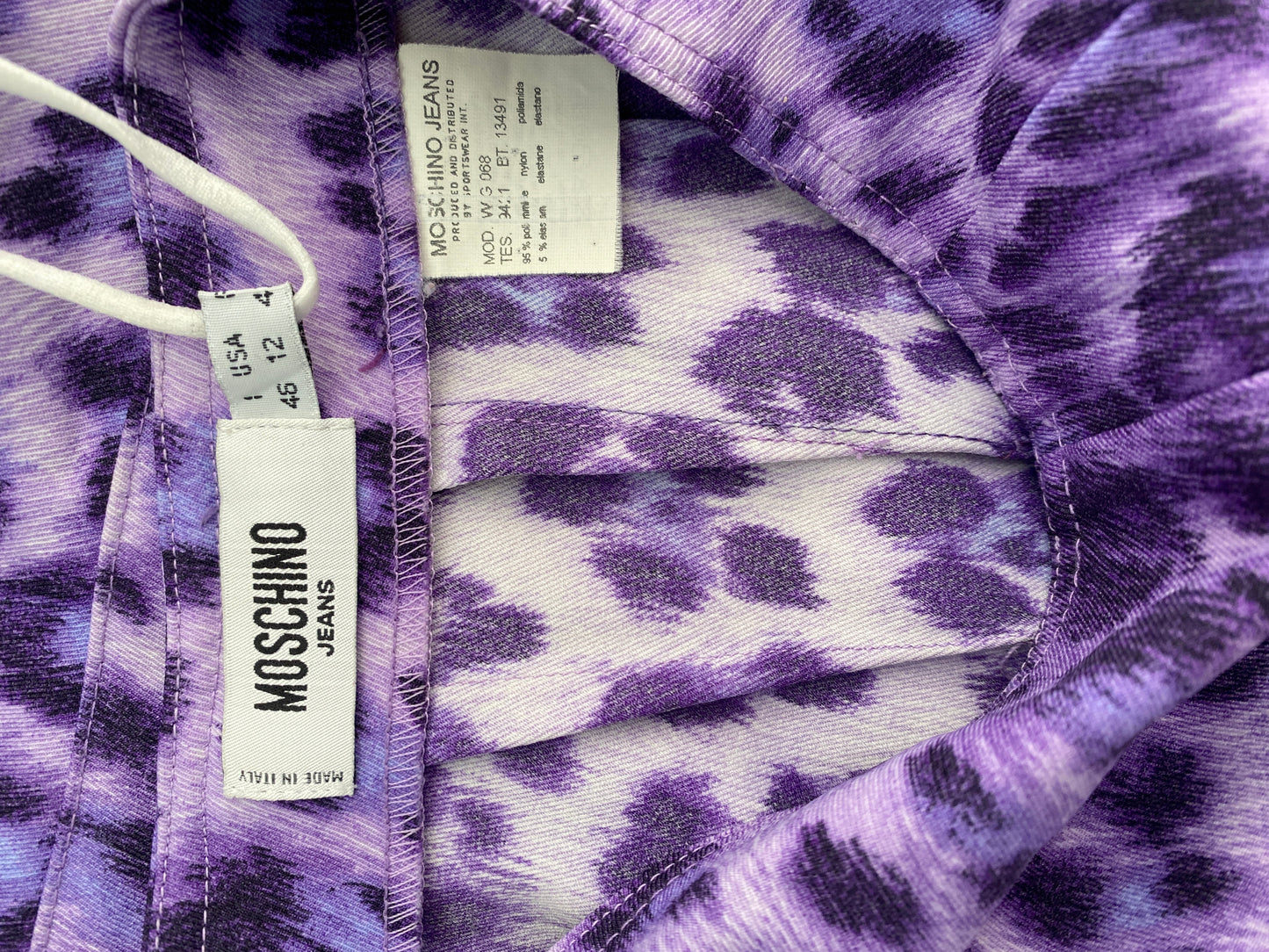 MOSCHINO leopard print skirt (L)