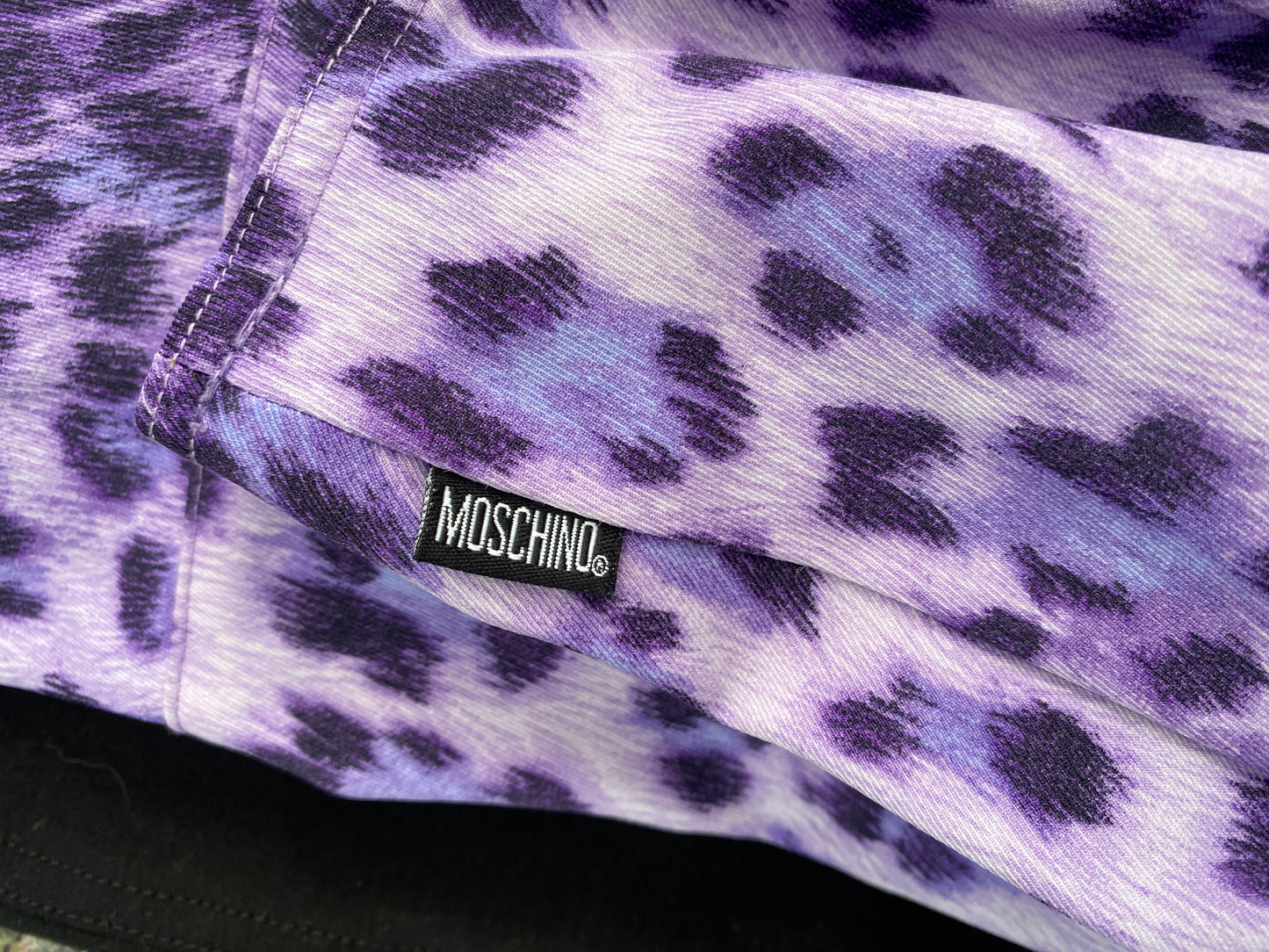 MOSCHINO leopard print skirt (L)
