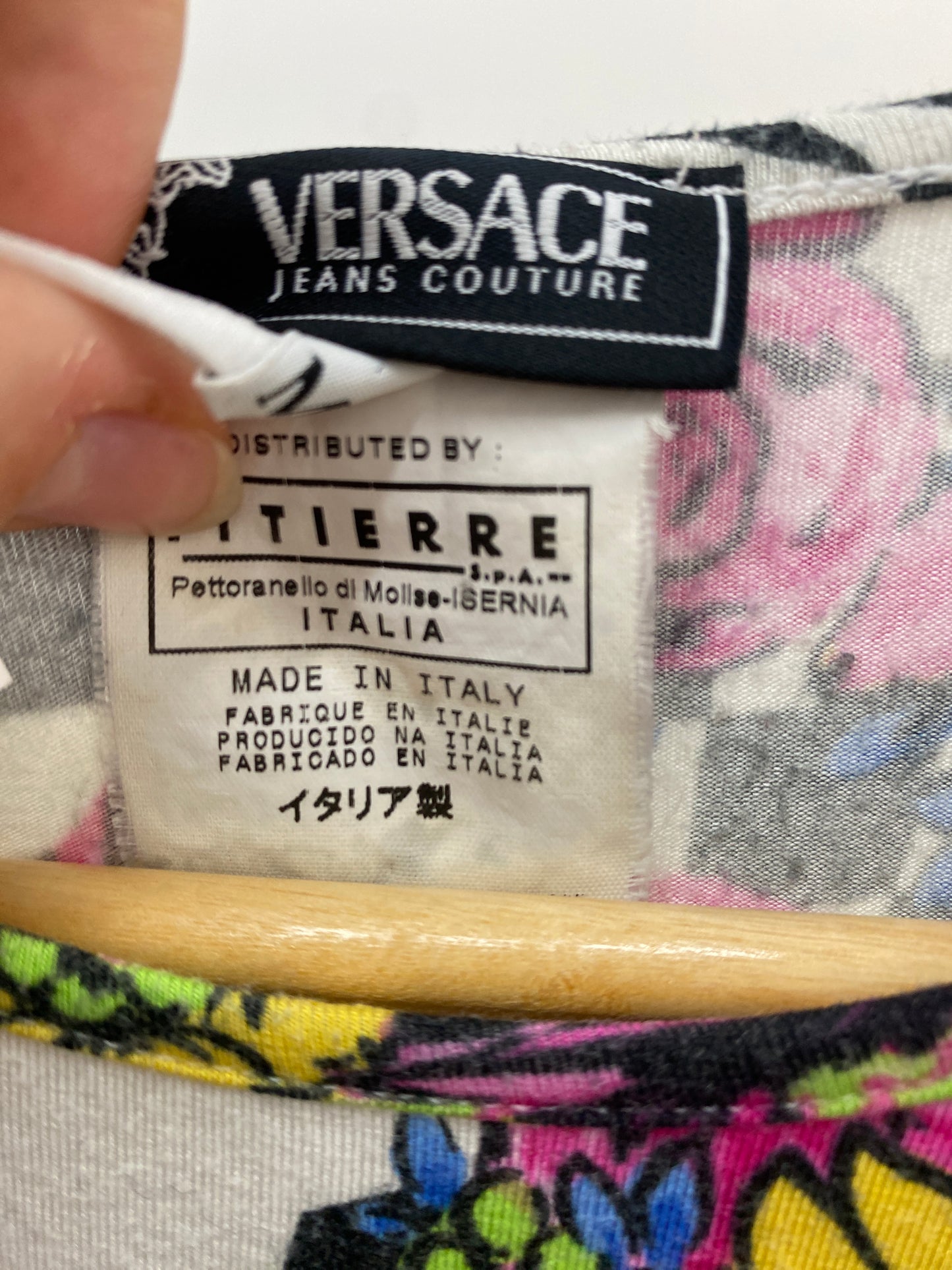 VERSACE optical illusion long sleeve (M)