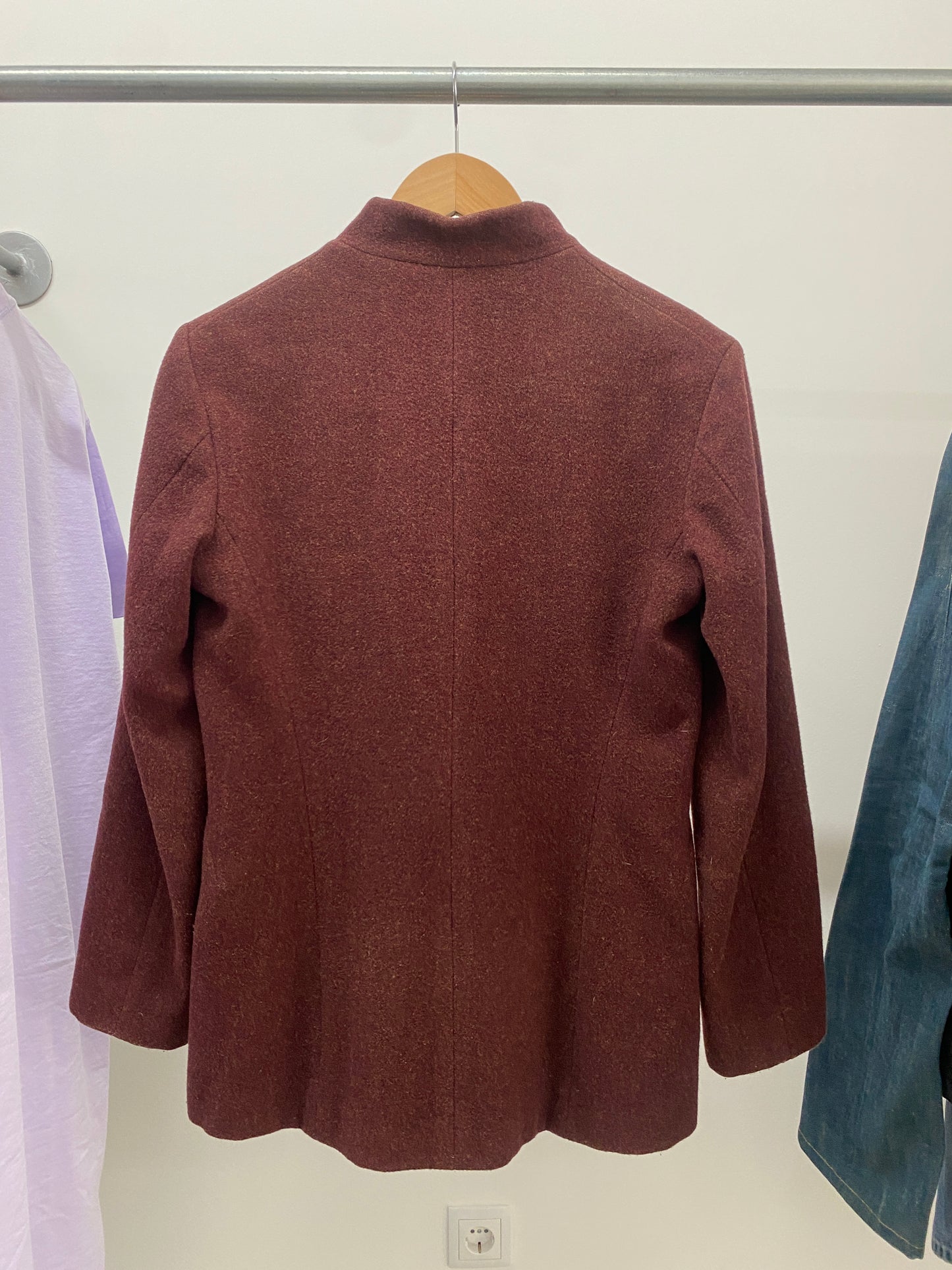 JIL SANDER red wool coat (M)