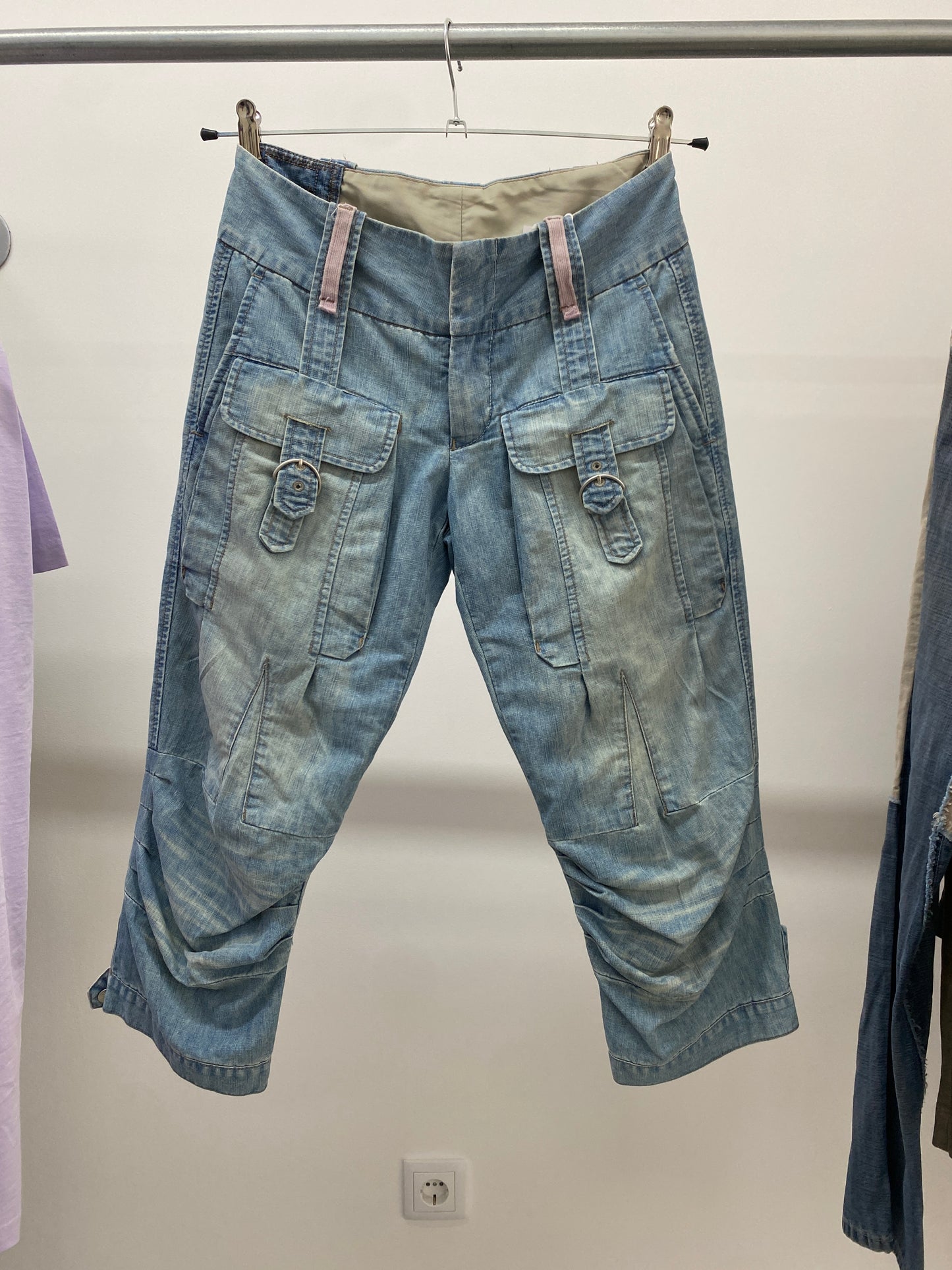 MARITHÉ FRANÇOIS GIRBAUD denim bermudas (S)