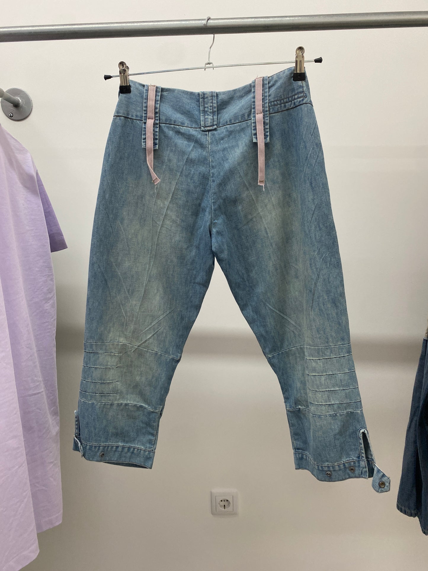 MARITHÉ FRANÇOIS GIRBAUD denim bermudas (S)