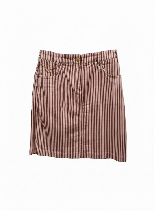 BURBERRY striped mini skirt (M)