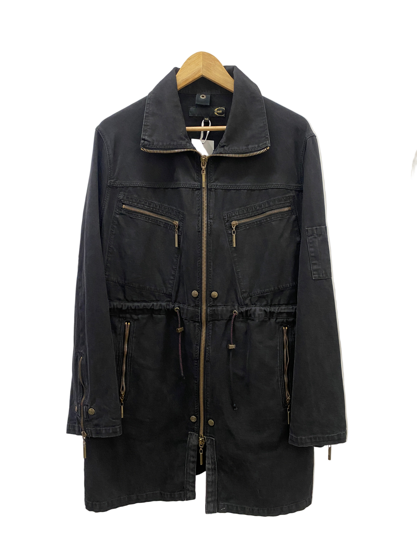 ROBERTO CAVALLI zipper black jacket (M)