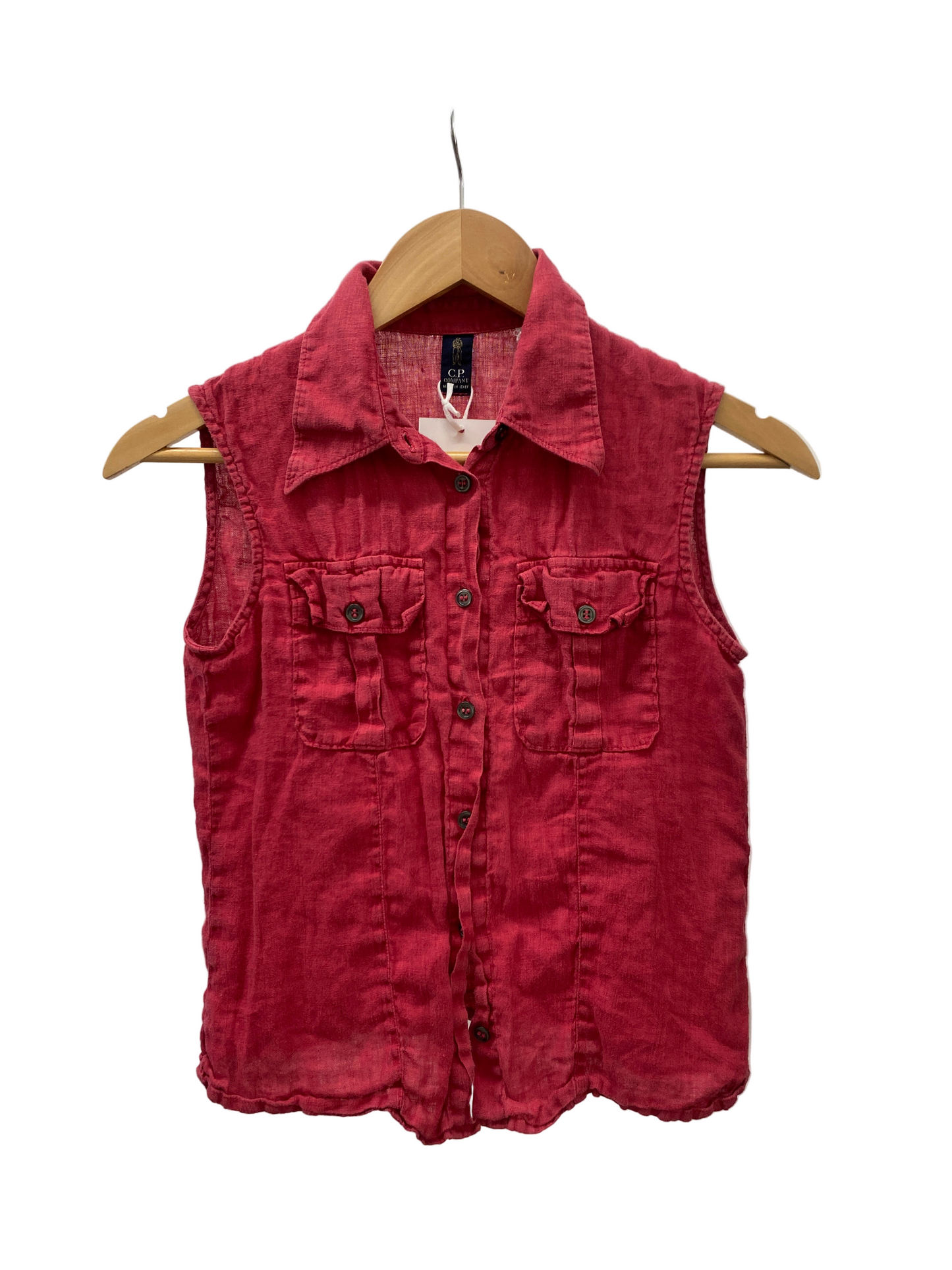 CP COMPANY pink sleeveless shirt (S)