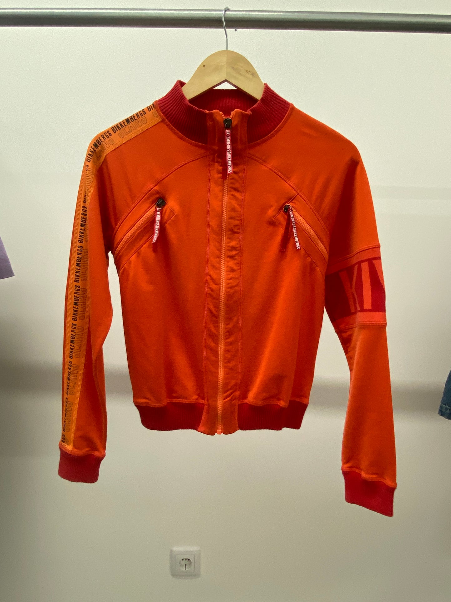 BIKKEMBERGS orange track jacket (S)