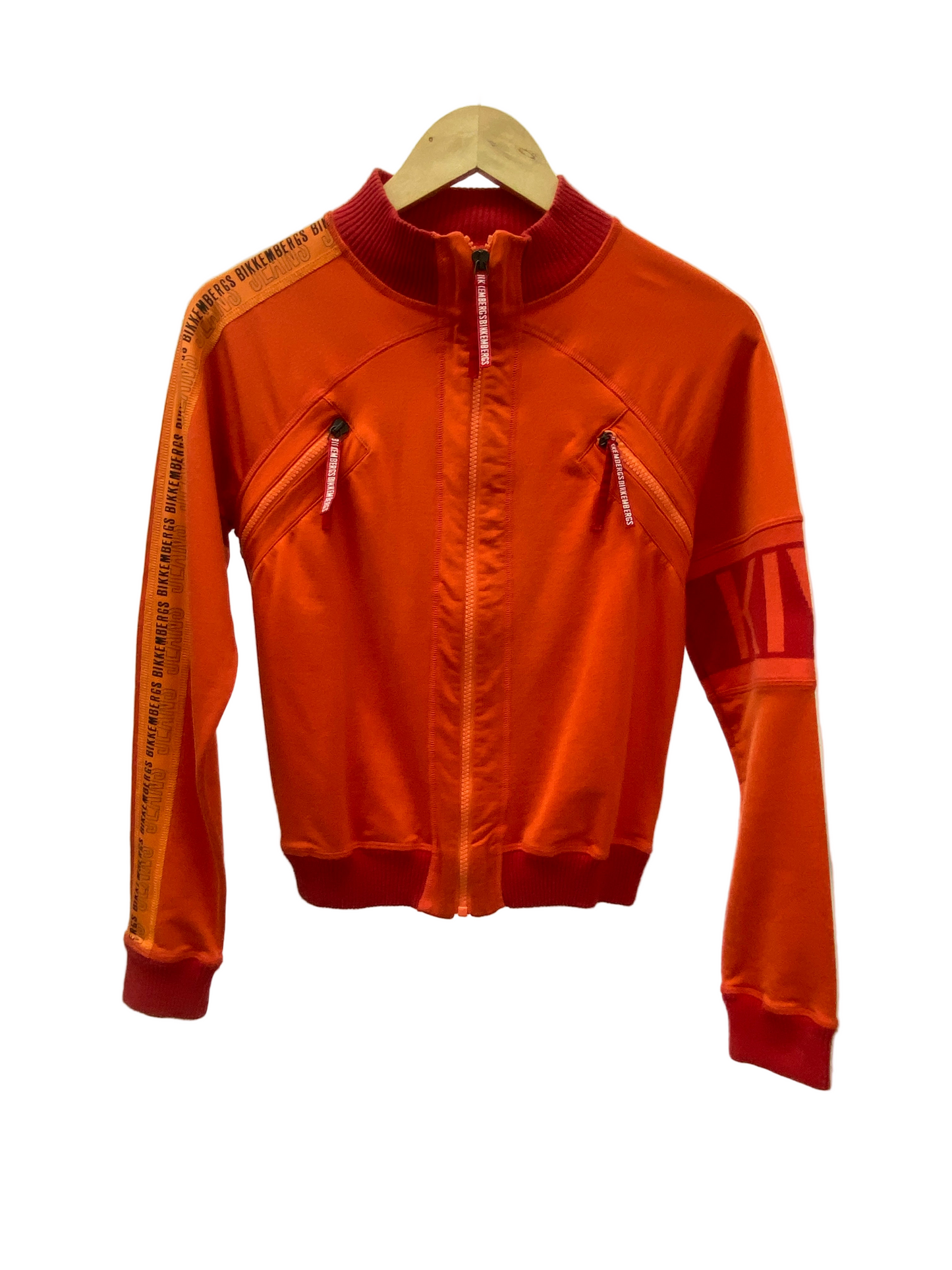 BIKKEMBERGS orange track jacket (S)