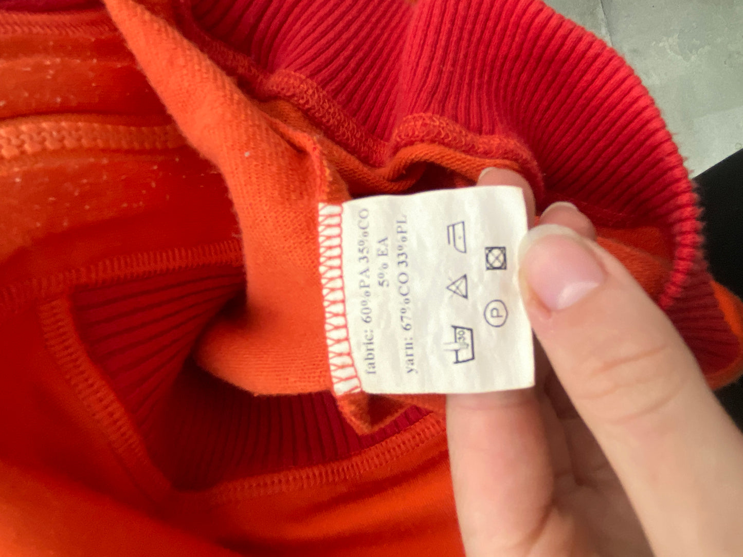 BIKKEMBERGS orange track jacket (S)