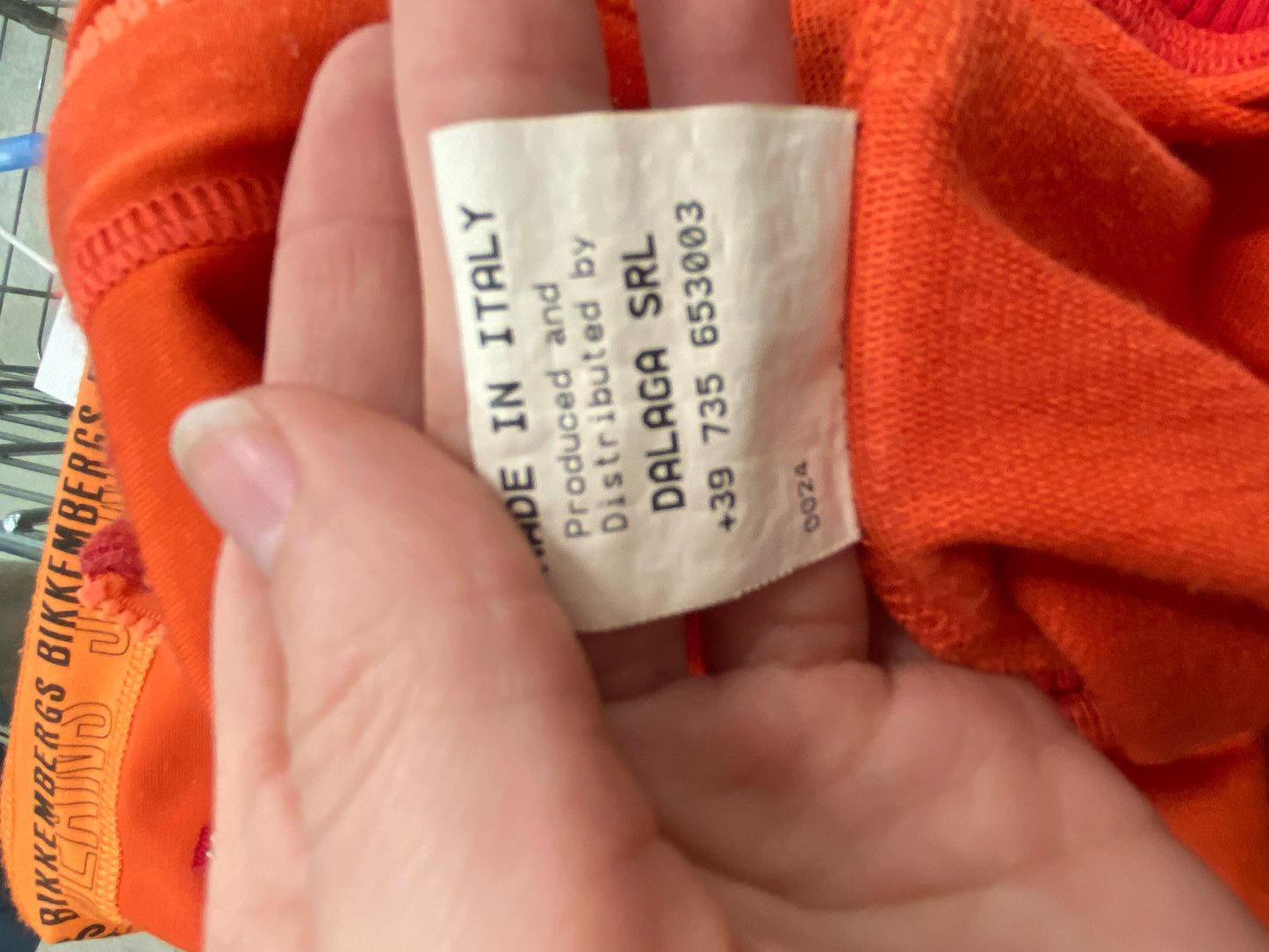 BIKKEMBERGS orange track jacket (S)