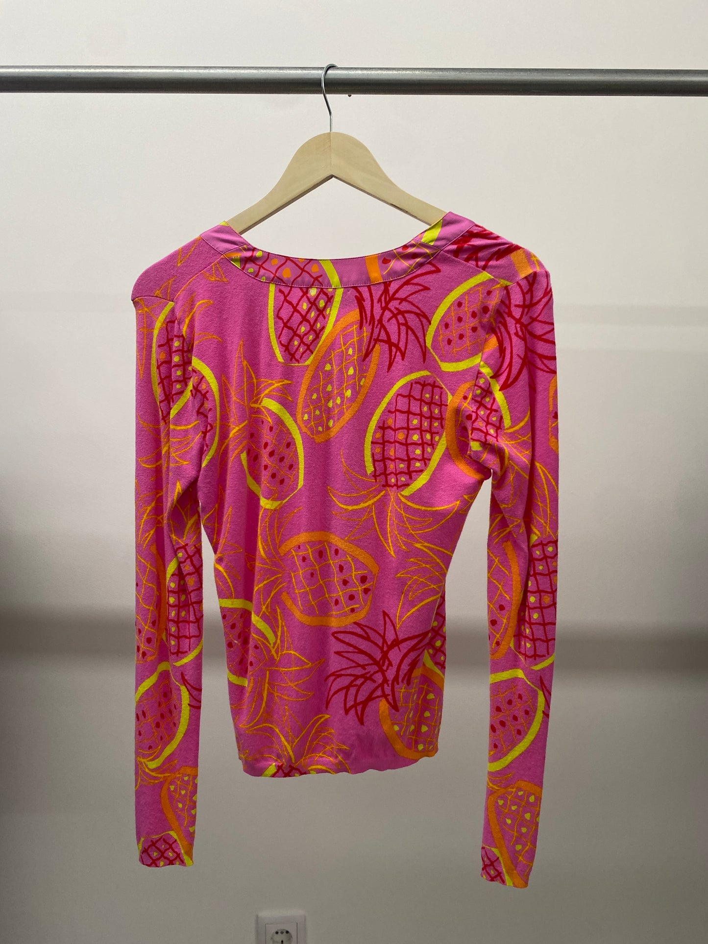 BLUMARINE pink abstract pattern long sleeve (L)