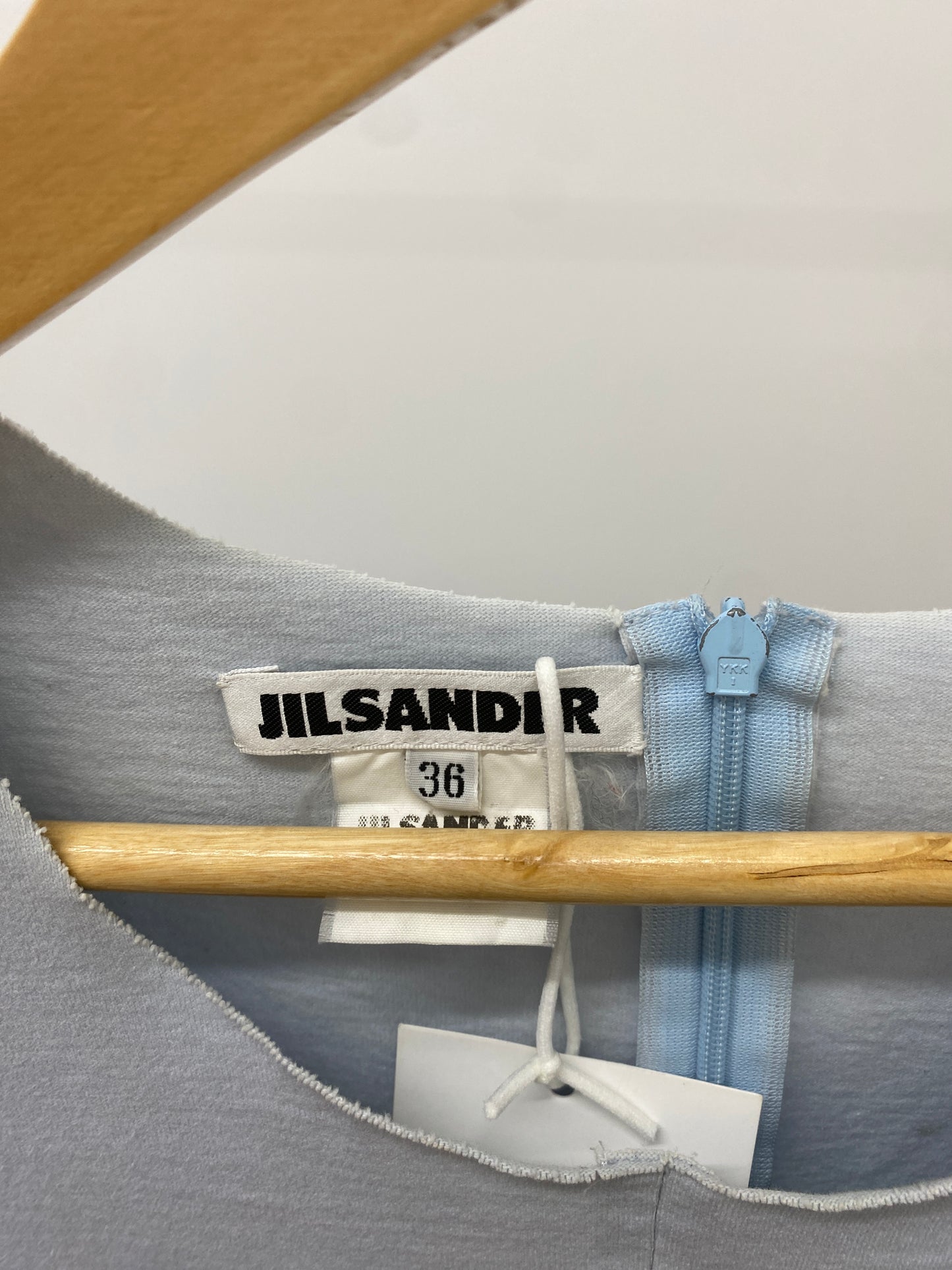JIL SANDER light blue seamless top (S)