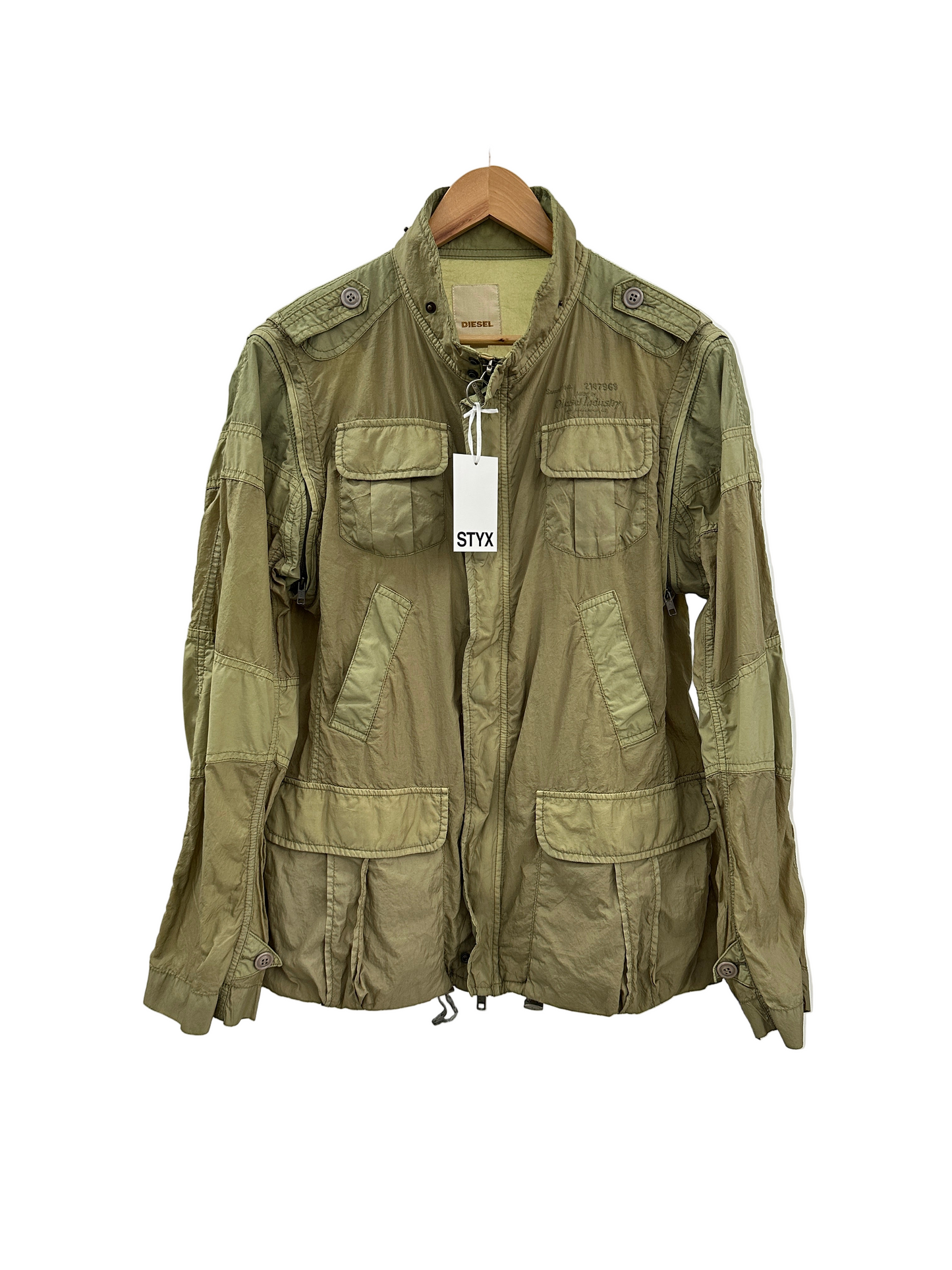 DIESEL green jacket/ vest (XL)