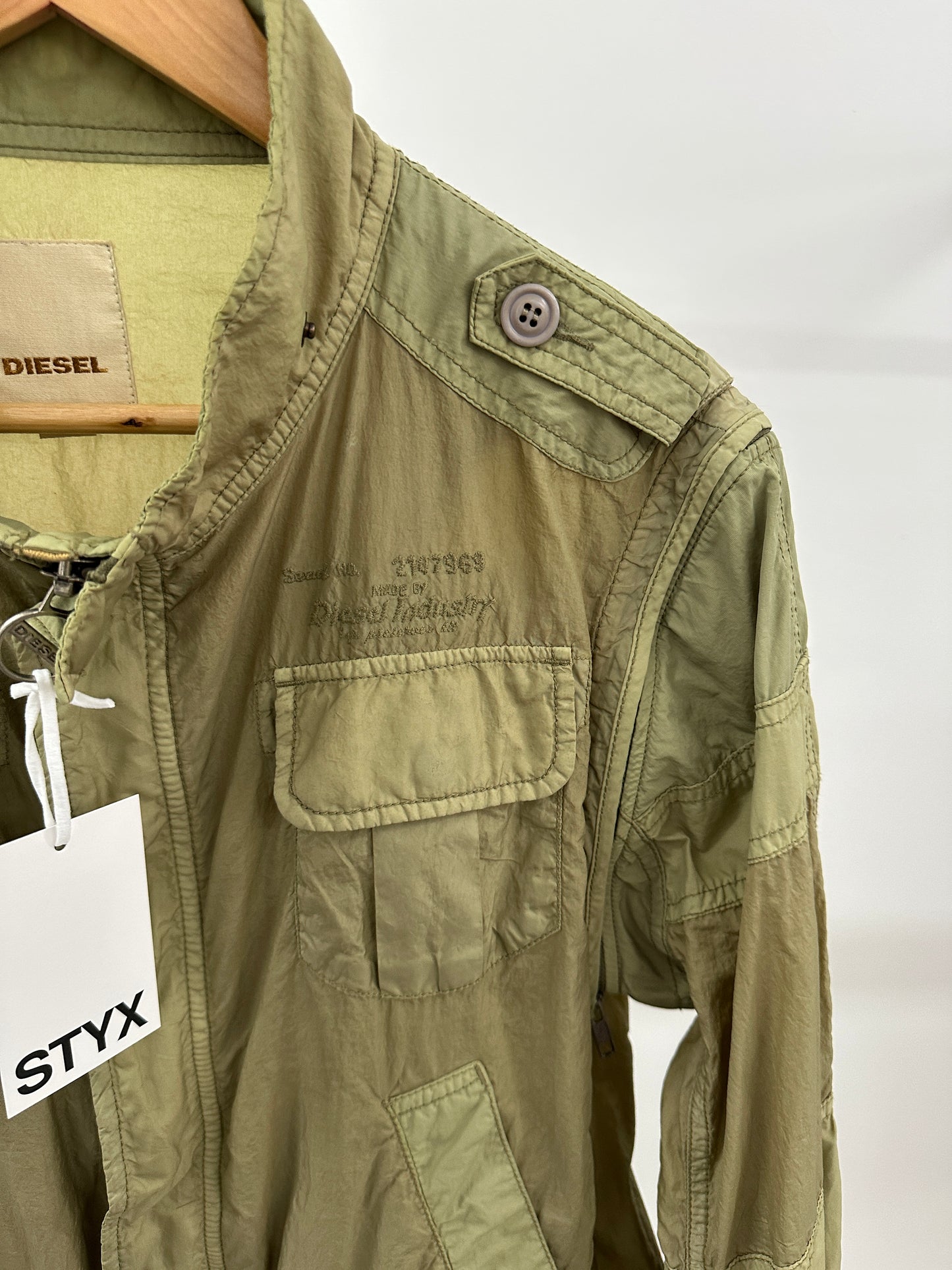 DIESEL green jacket/ vest (XL)