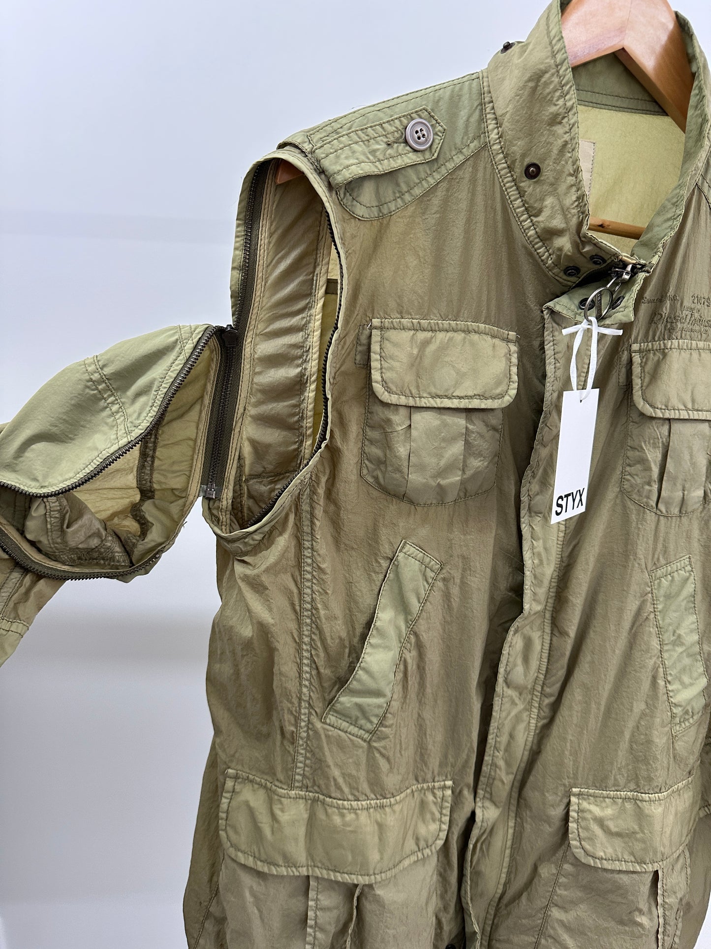 DIESEL green jacket/ vest (XL)