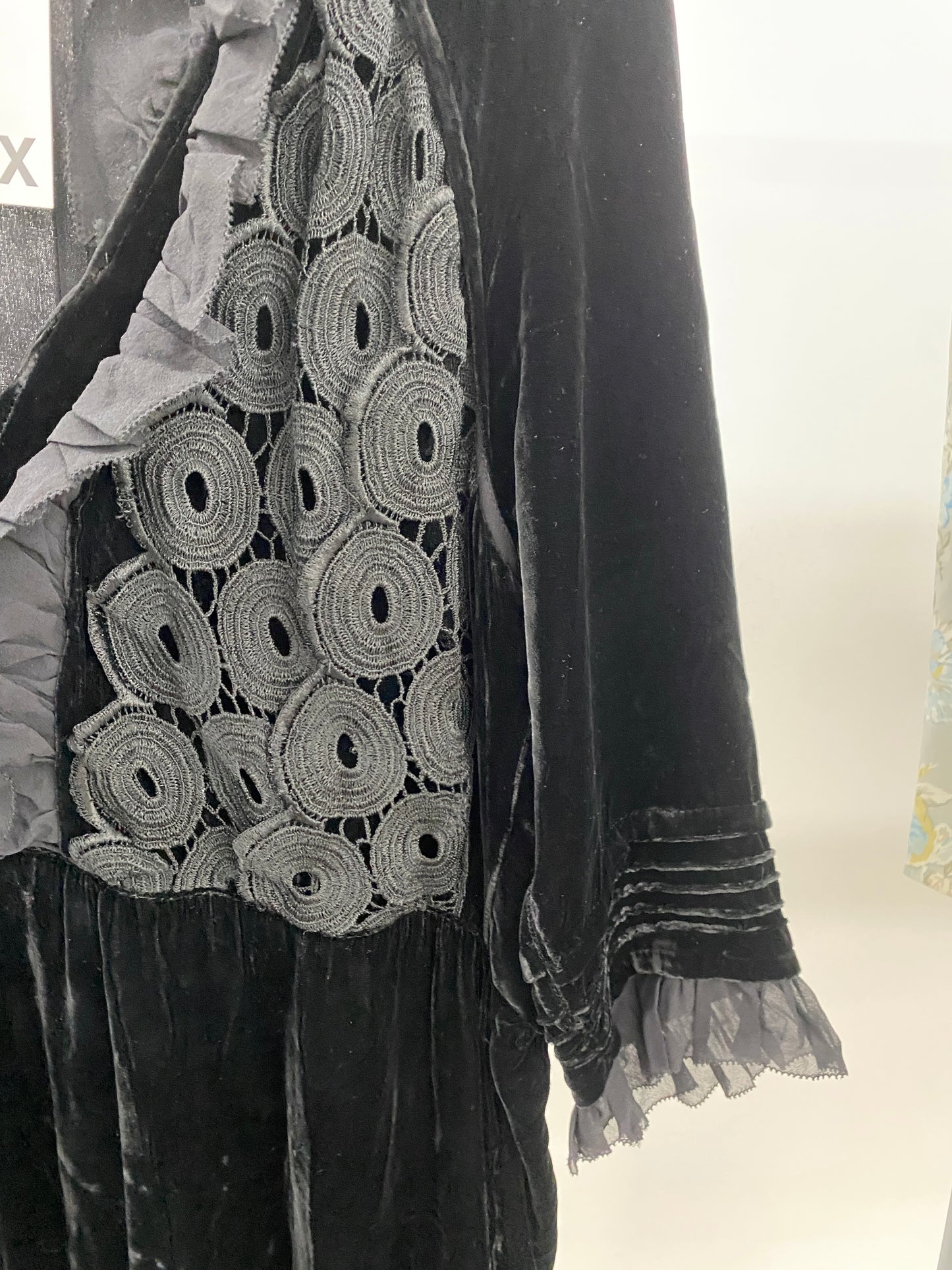 VIVIENNE TAM black lacy tunic dress (S)