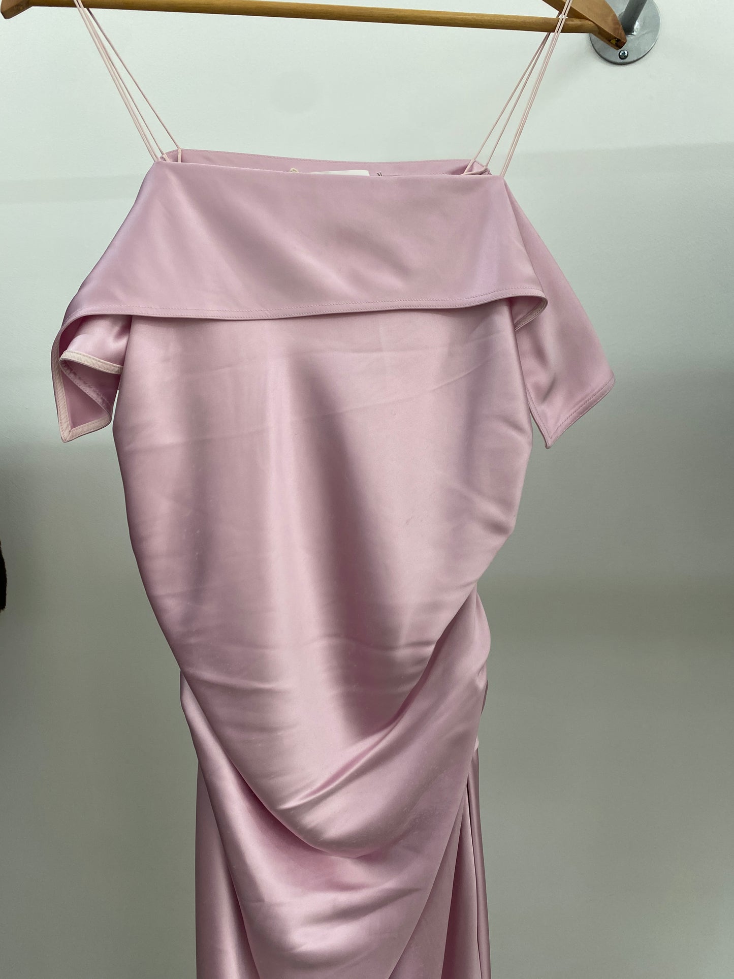 HELMUT LANG front drape dress (S)